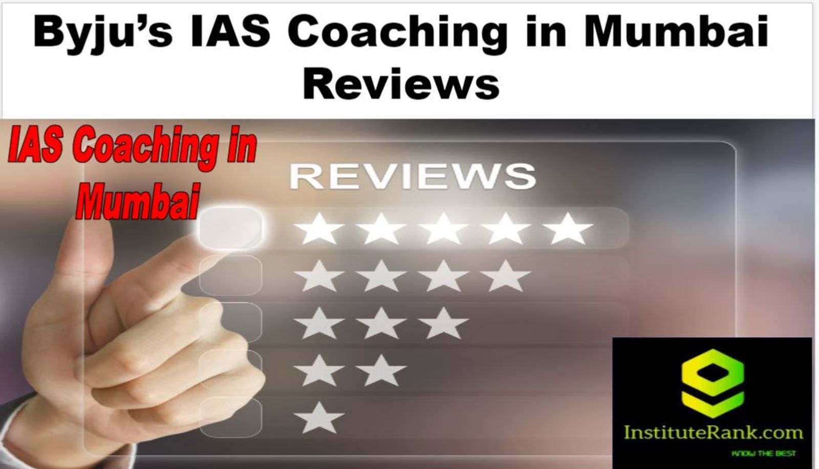 Byju's IAS Coaching Mumbai Reviews