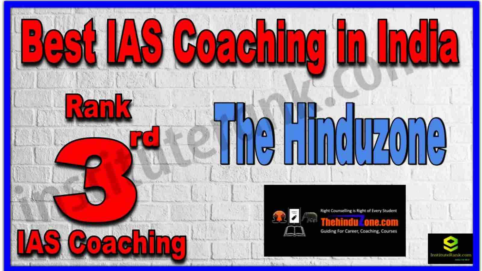 Rank 3rd Best IAS Coaching in India