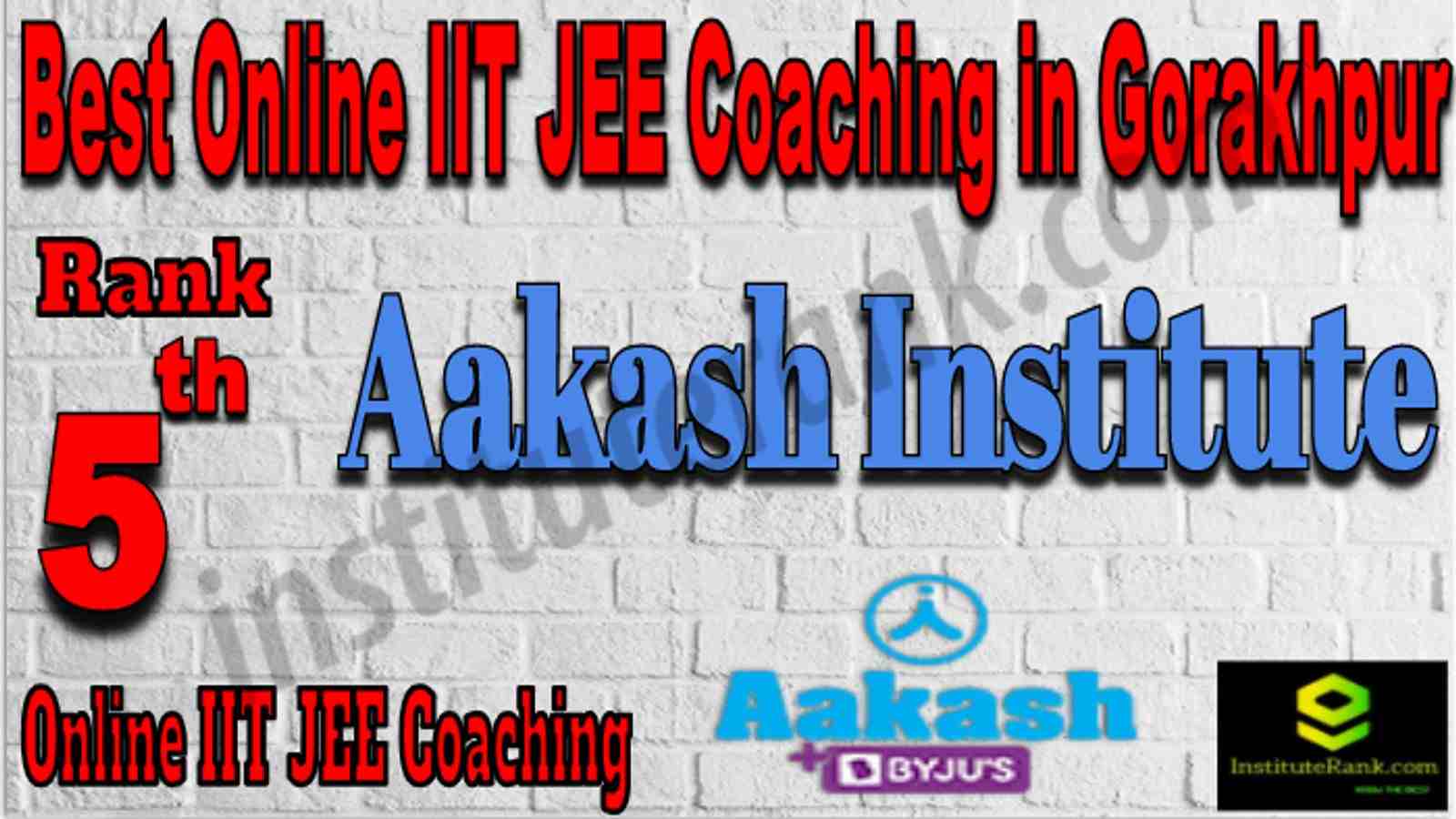 Rank 5 Best Online IIT JEE Coaching in Gorakhpur