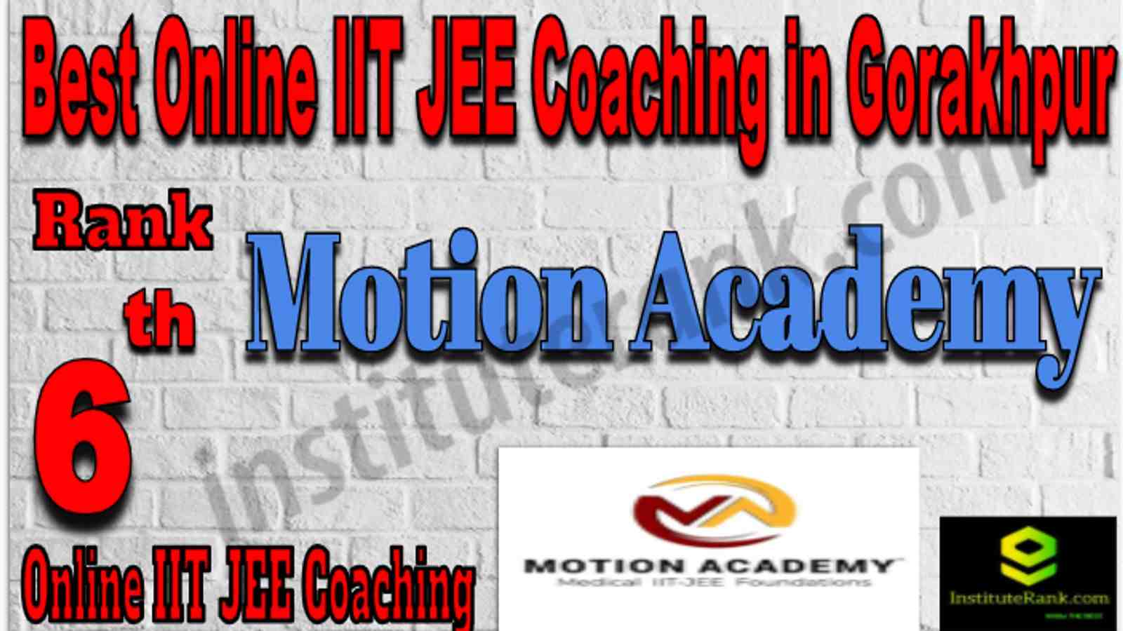 Rank 6 Best Online IIT JEE Coaching in Gorakhpur