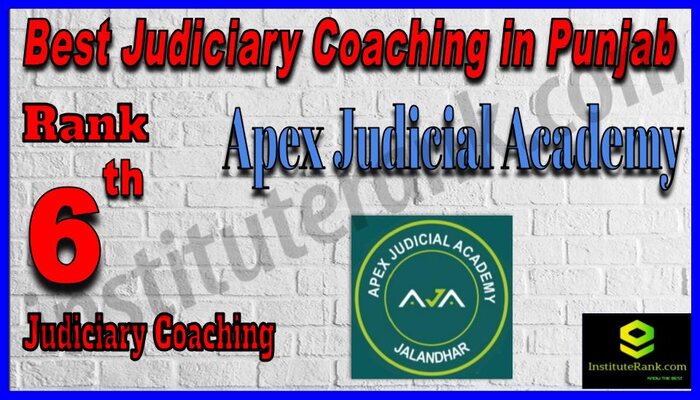 Rank 6.Apex Judicial Academy Best Judiciary Services Coaching in Punjab