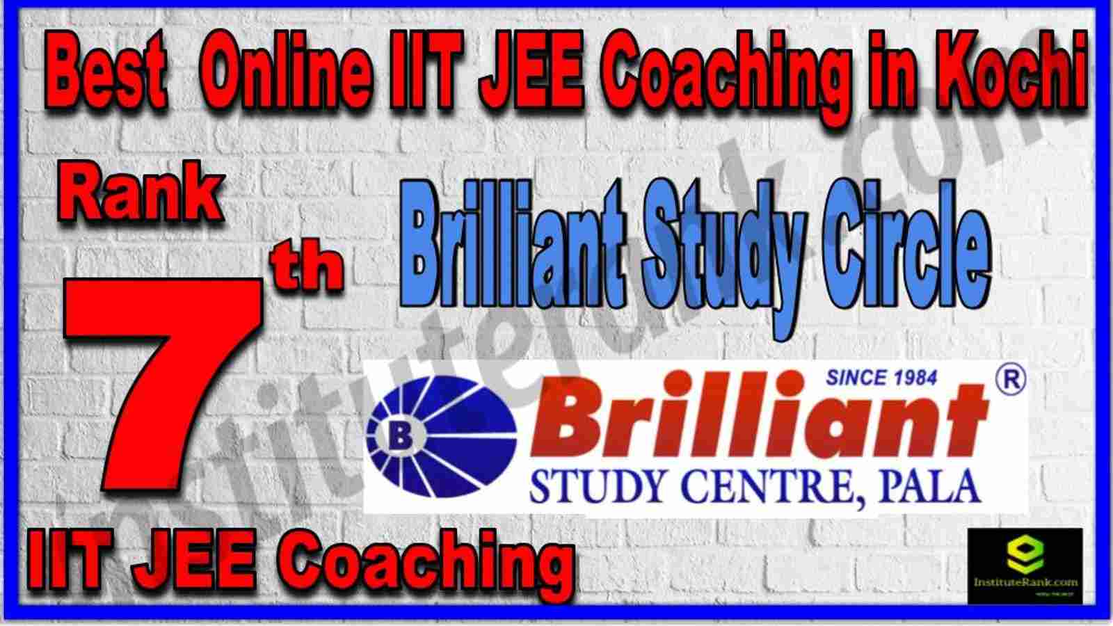 Rank 7th Best Online IIT JEE Coaching in Kochi