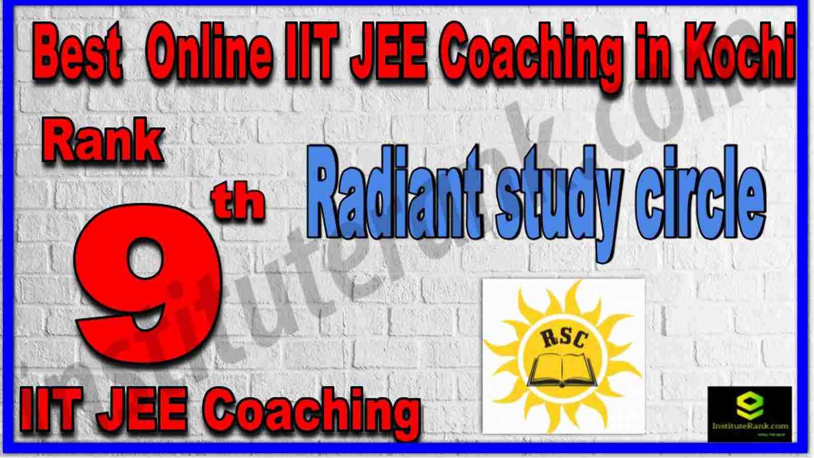 Rank 9th Best Online IIT JEE Coaching in Kochi