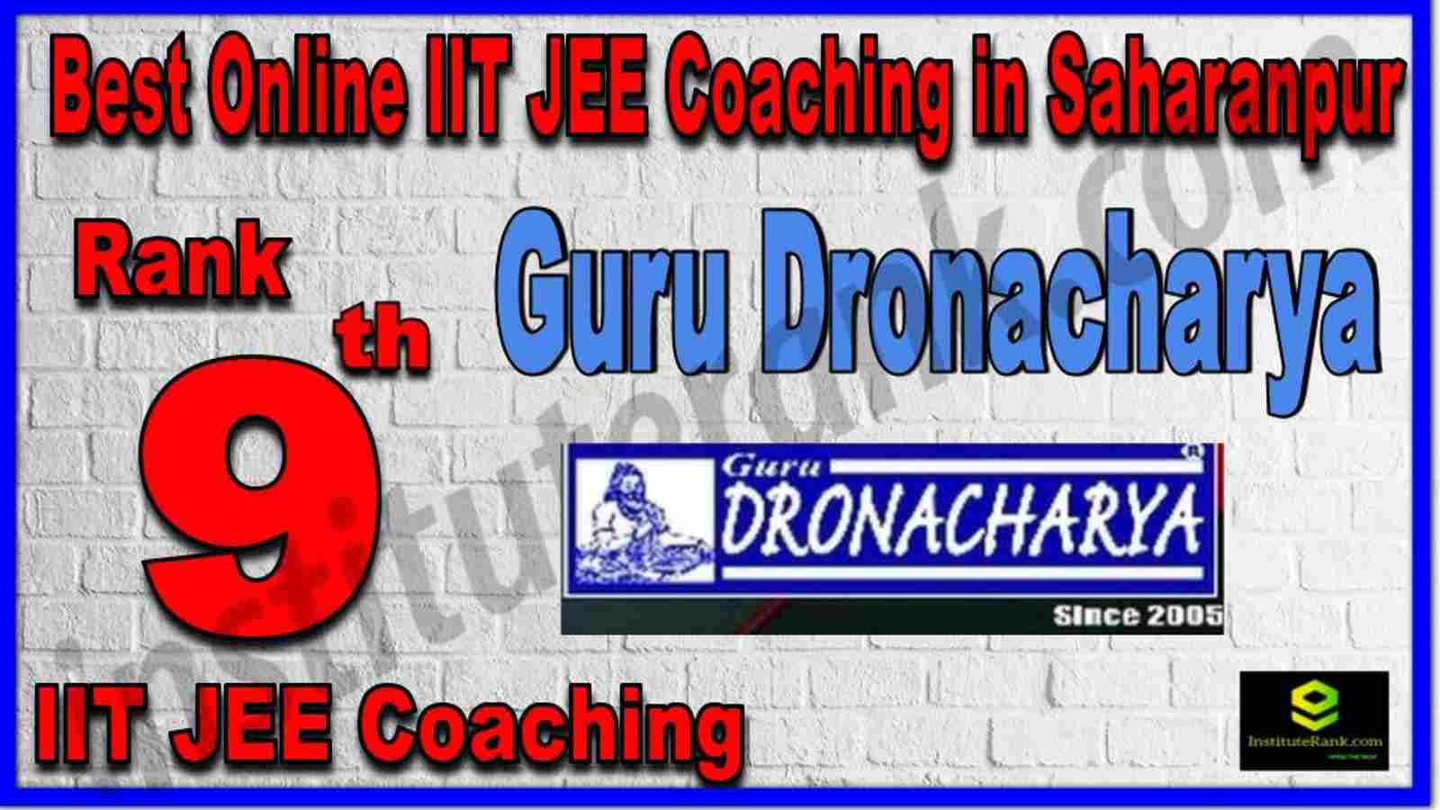 Rank 9th Best Online IIT JEE Coaching in Saharanpur