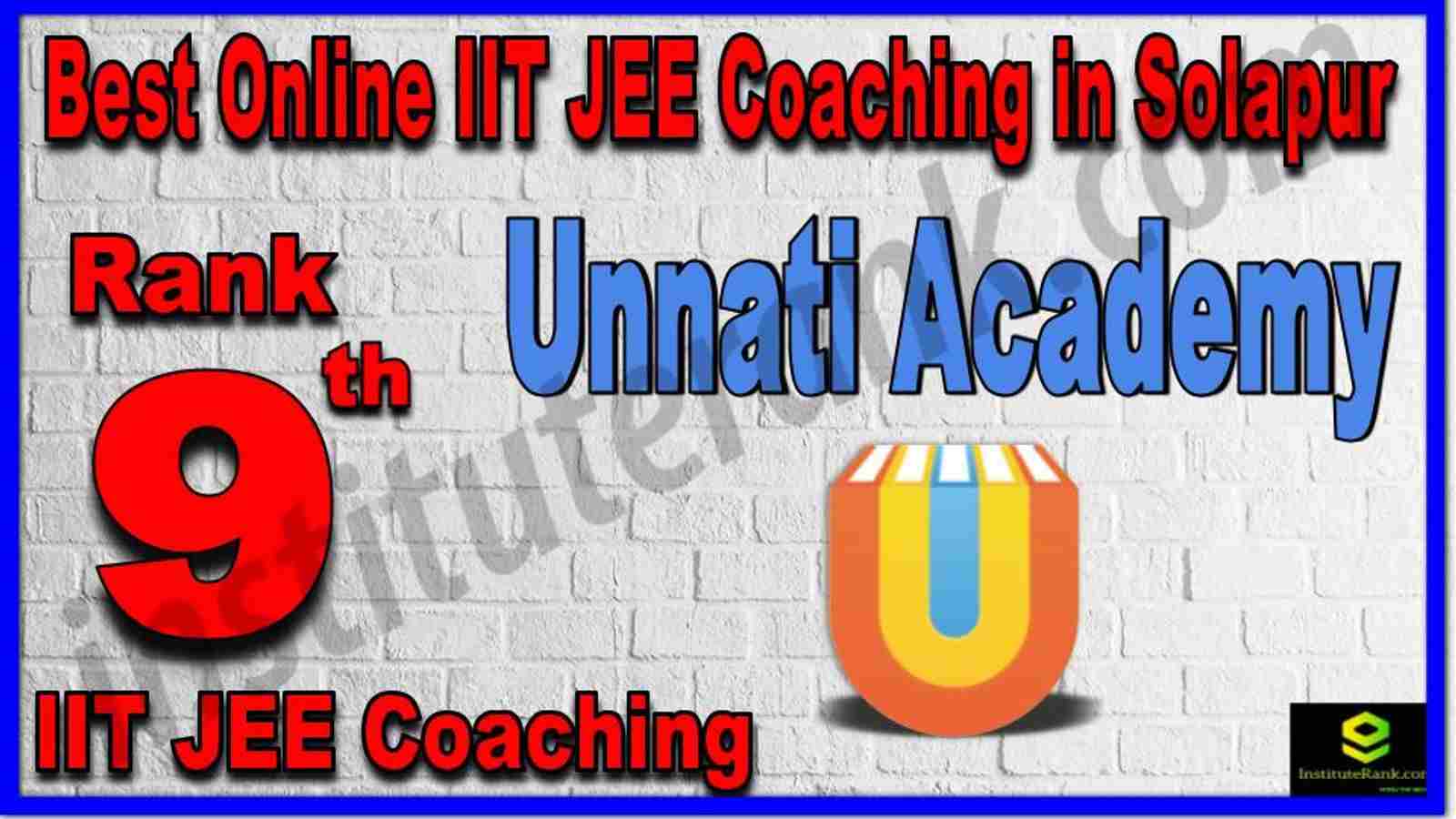 Rank 9th Best Online IIT JEE Coaching in Solapur Rank 9th Best Online IIT JEE Coaching in Solapur