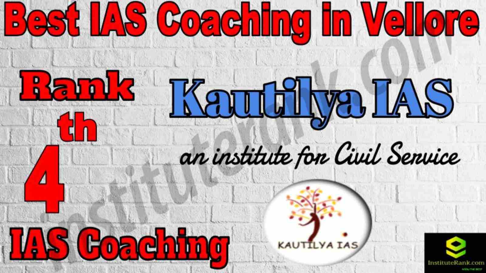 4th Best IAS Coaching in Vellore