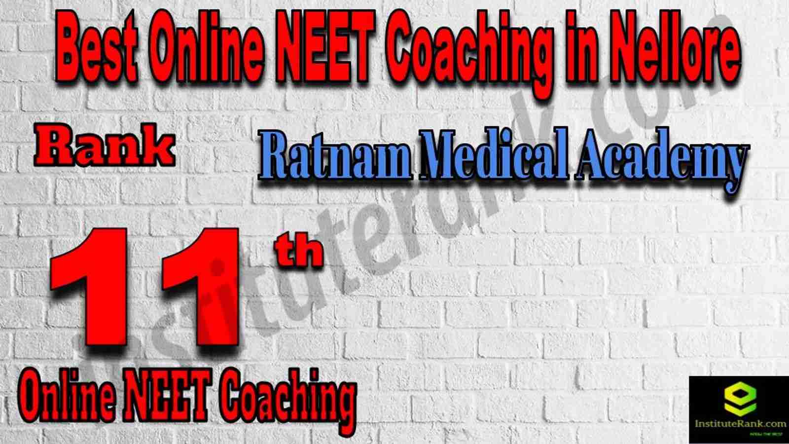 Rank 11 Best Online NEET Coaching in Nellore