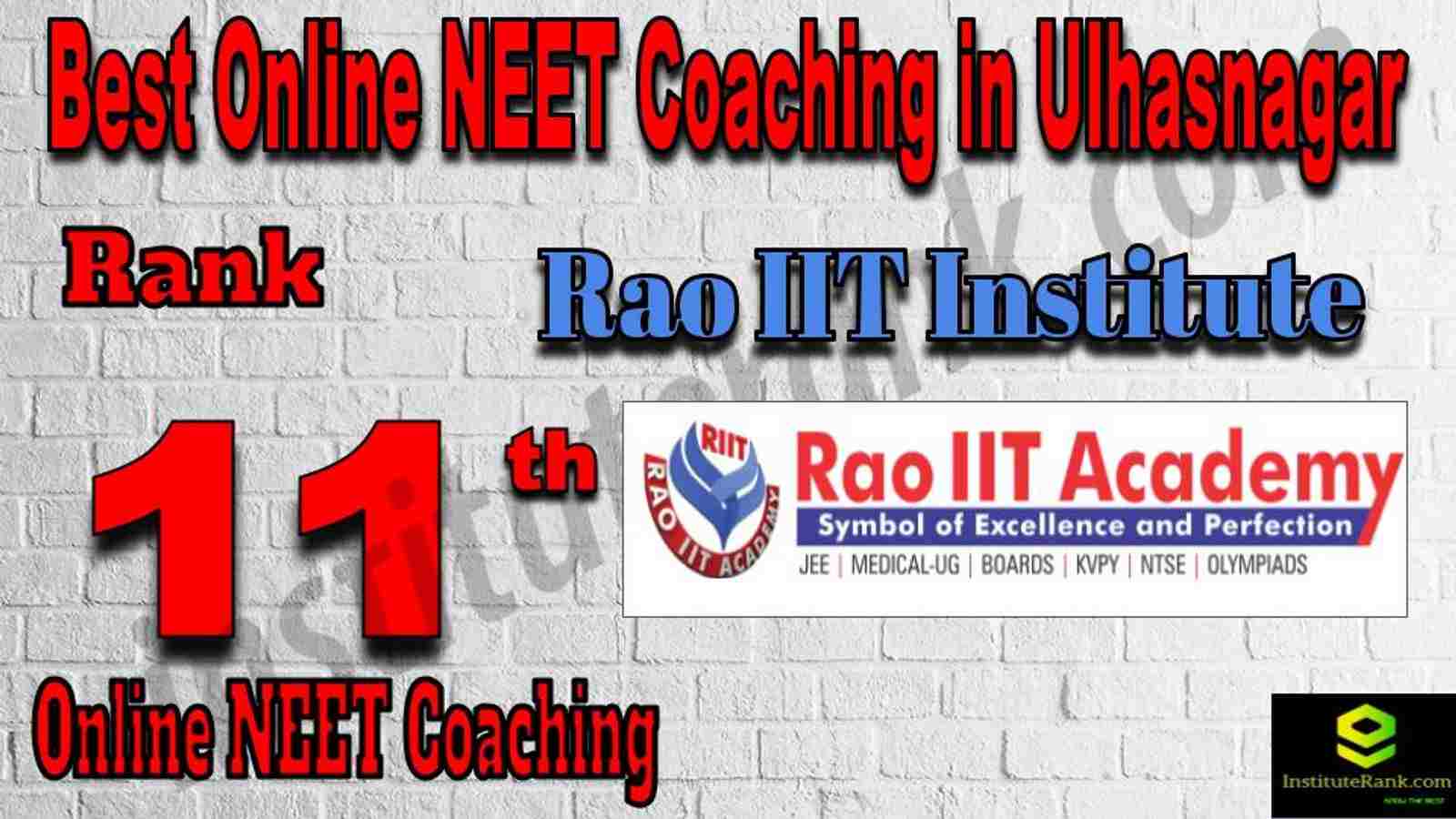 Rank 11 Best Online NEET Coaching in Ulhasnagar Rank 11 Best Online NEET Coaching in Ulhasnagar