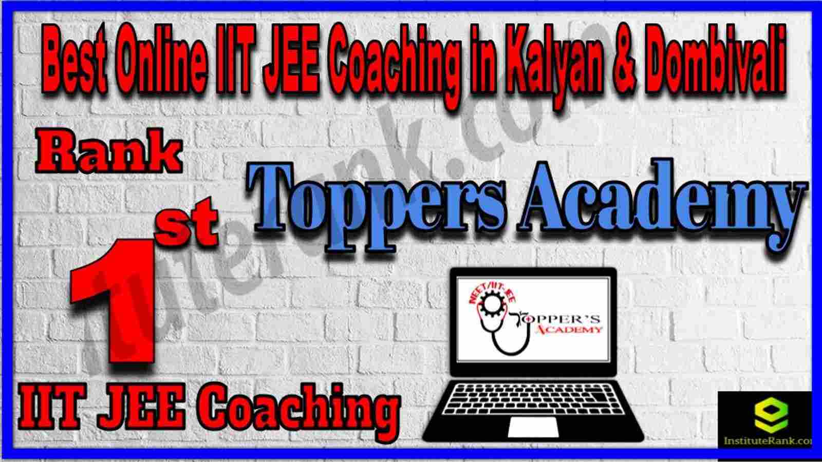 Rank 1st Best Online IIT-JEE Coaching Kalyan & Dombivali 