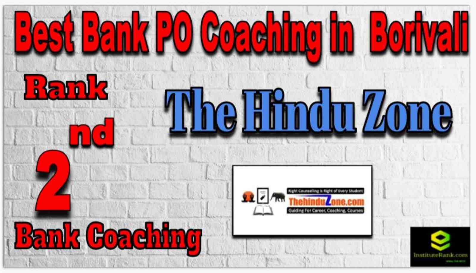 Rank 2 Best Bank PO Coachings in Borivali