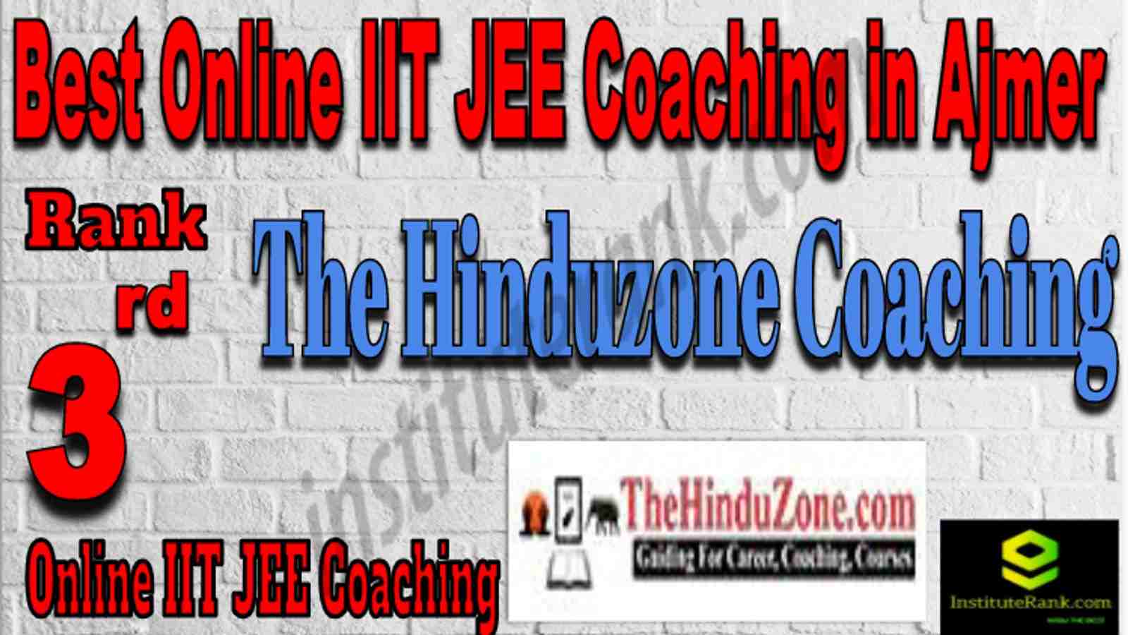 Rank 3 Best Online IIT JEE Coaching in Ajmer