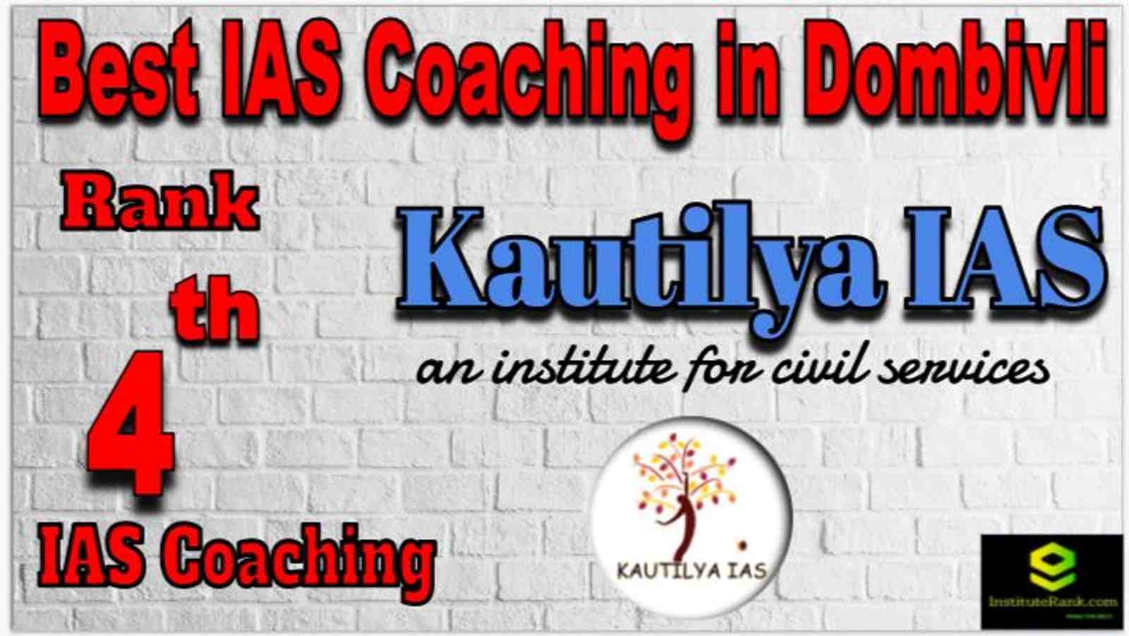 Rank 4 Best IAS Coaching in Dombivli