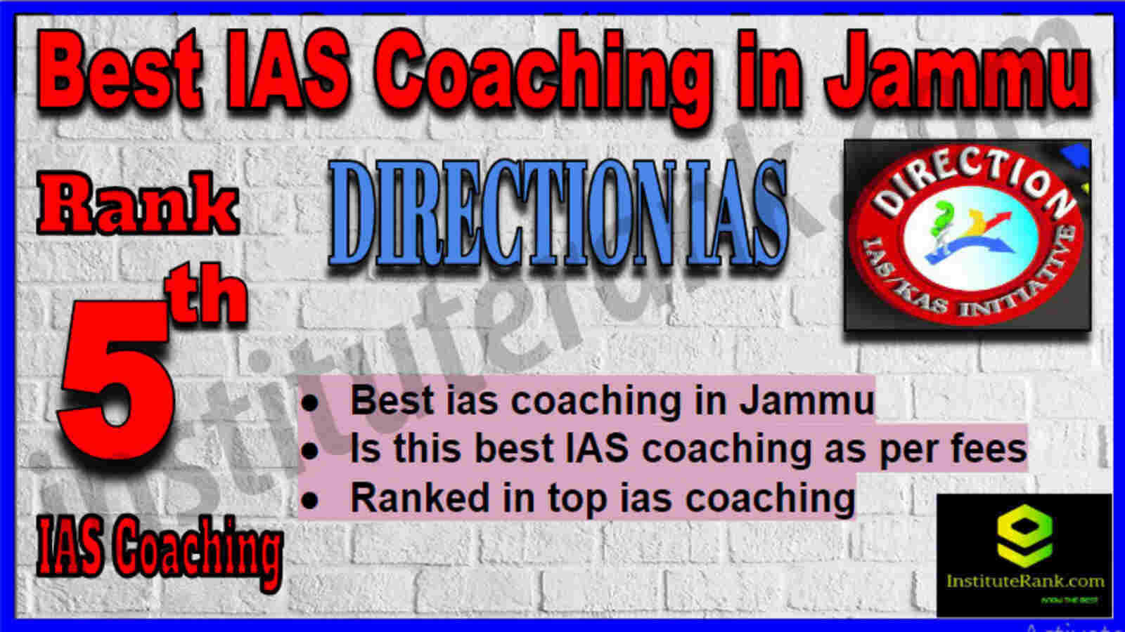Rank 5 Best IAS Coaching in Jammu
