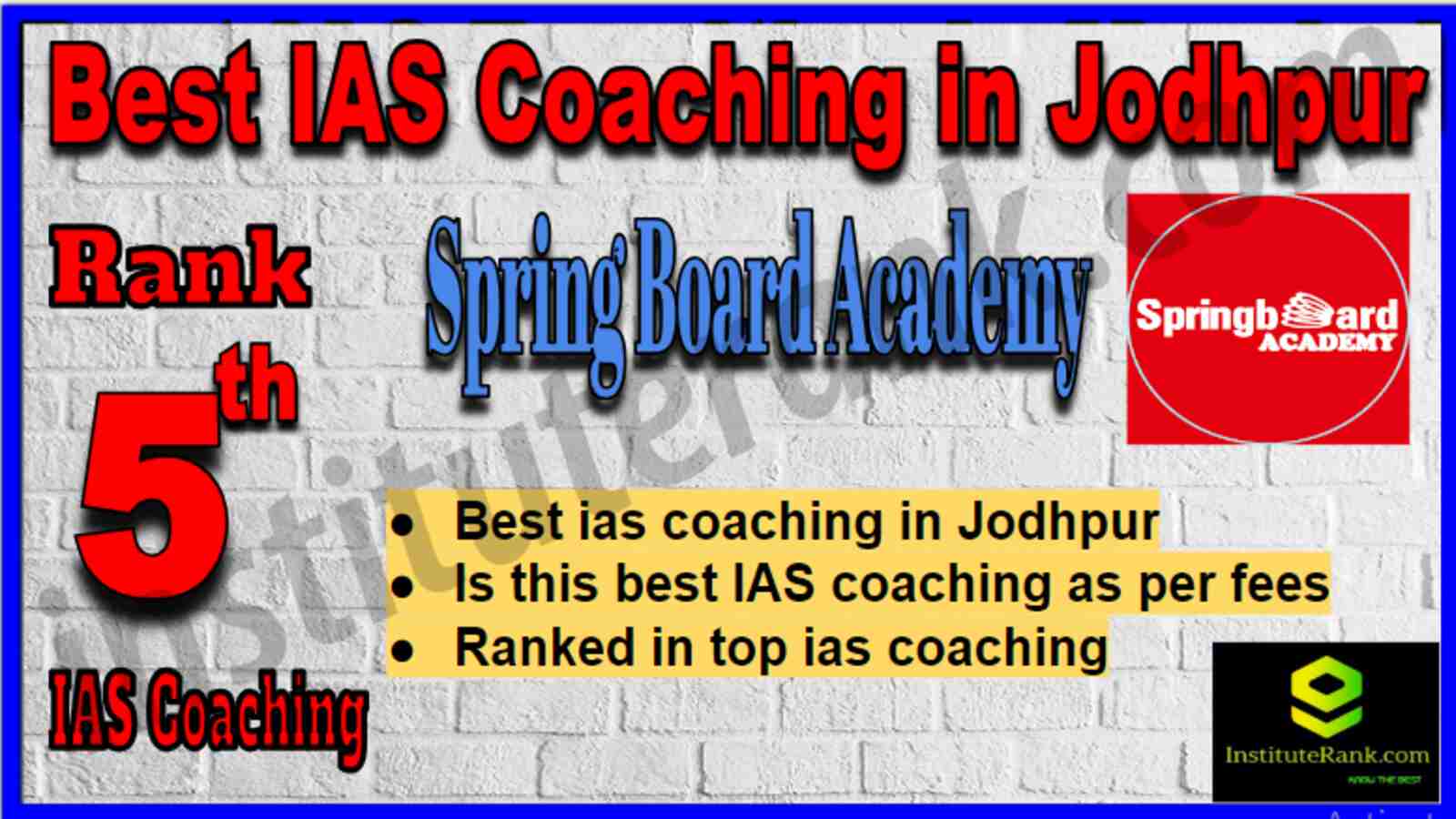 Rank 5 Best IAS Coaching in Jodhpur Rank 5 Best IAS Coaching in Jodhpur