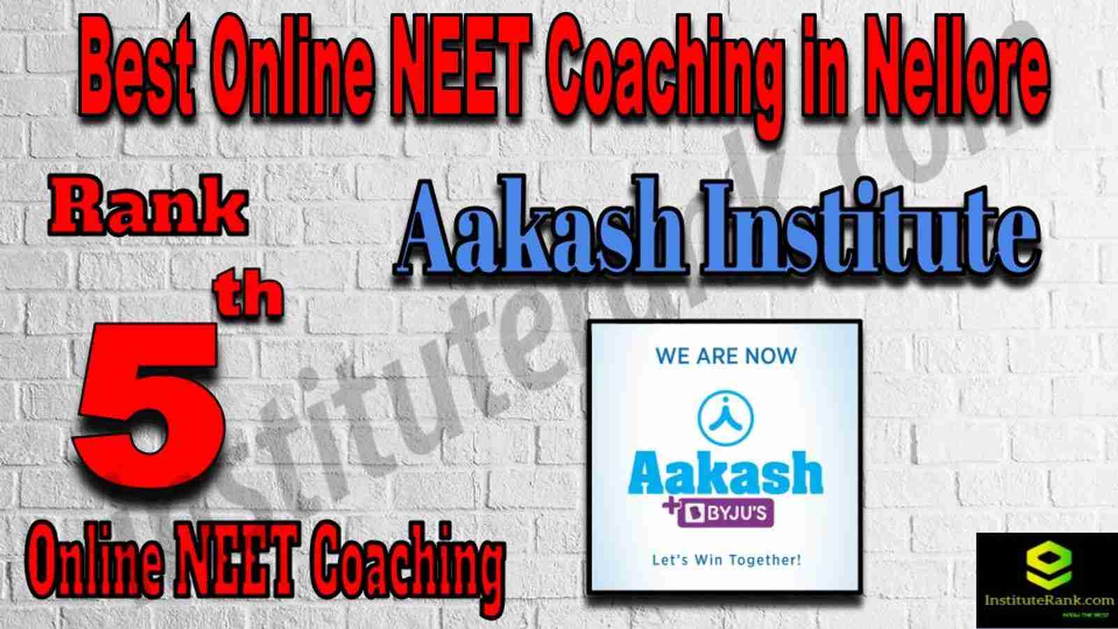 Rank 5 Best Online NEET Coaching in Nellore