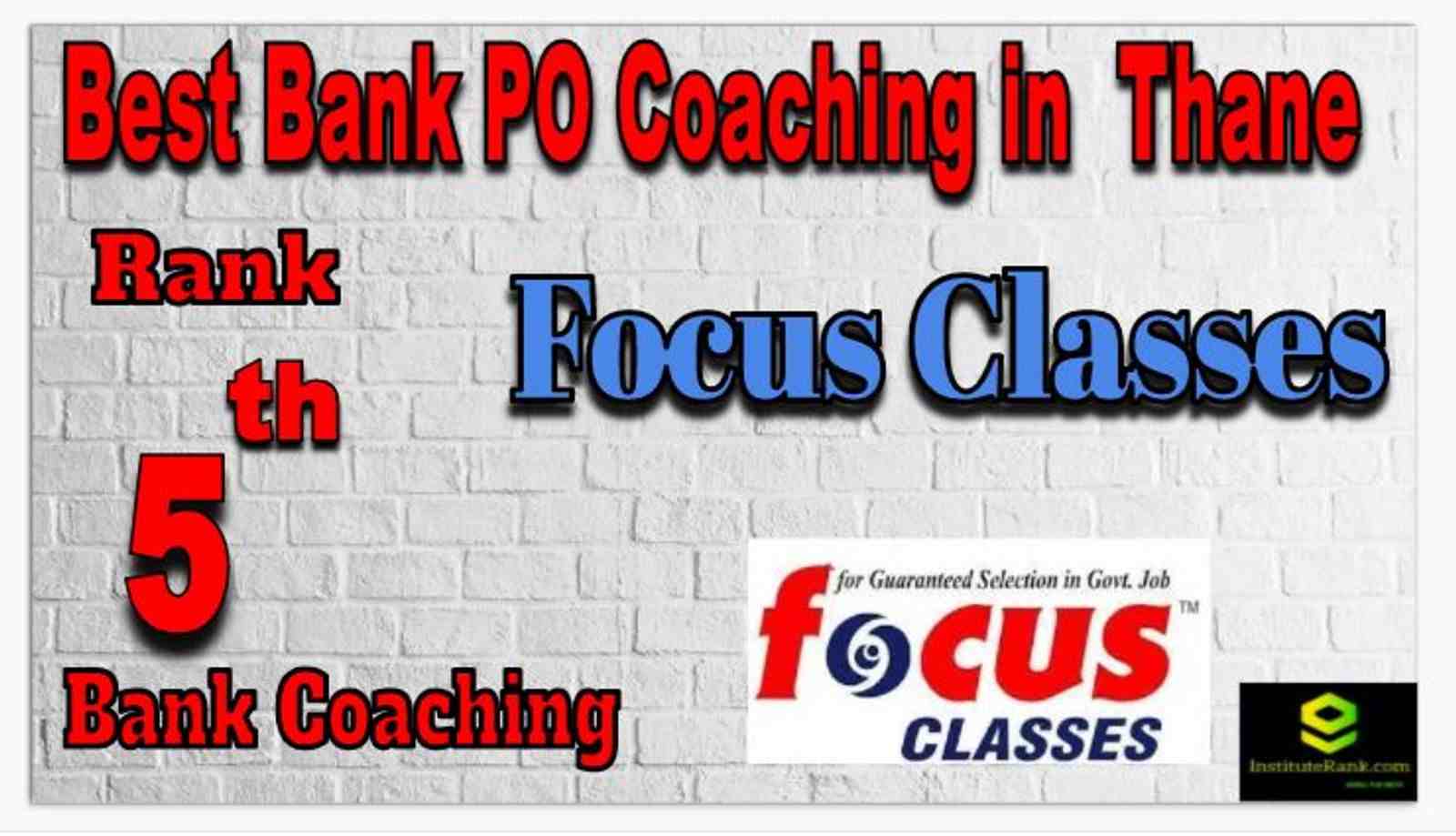 Rank 5 Top Bank PO coaching in Thane
