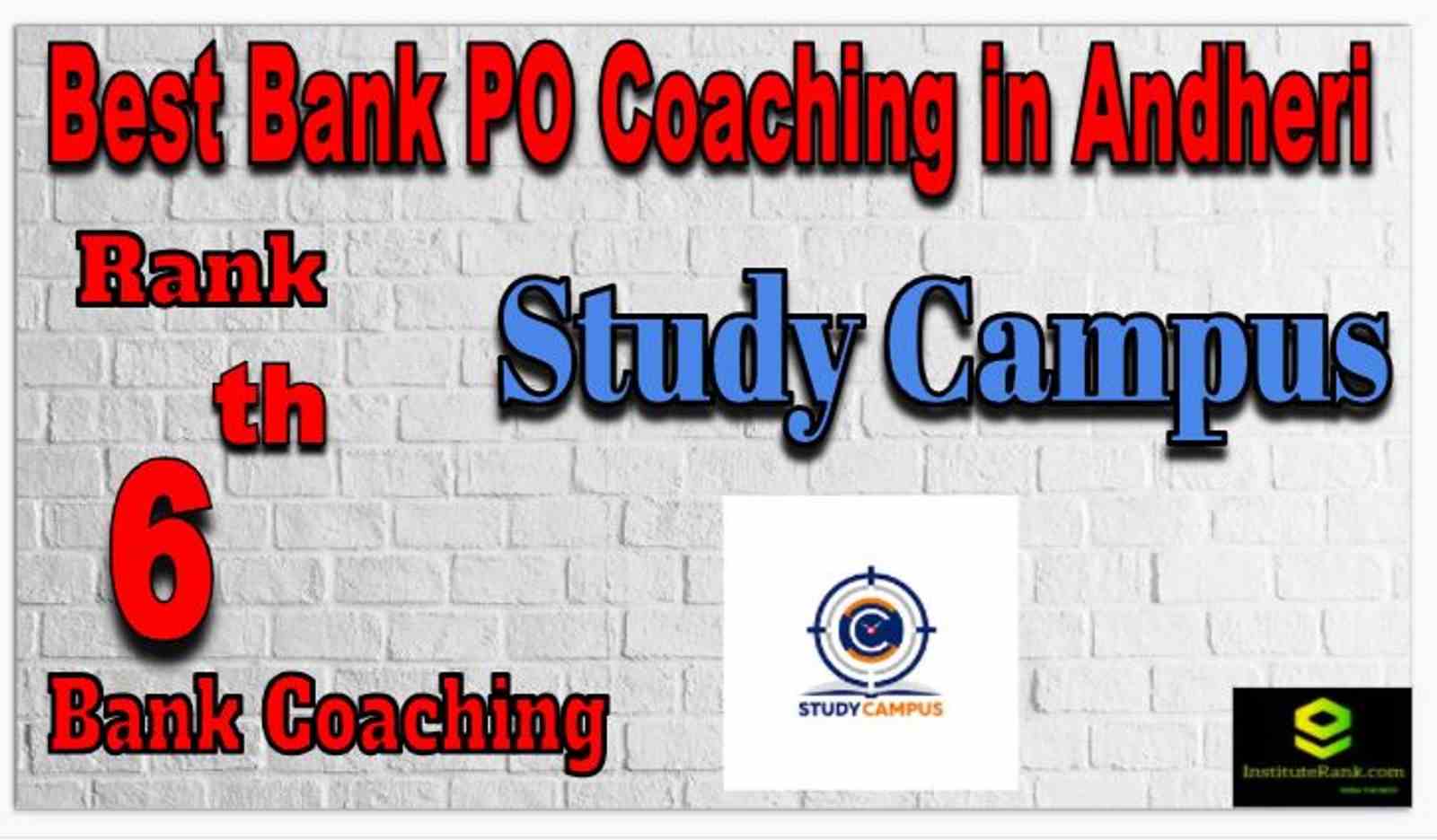 Rank 6 Best Bank PO coachings in Andheri