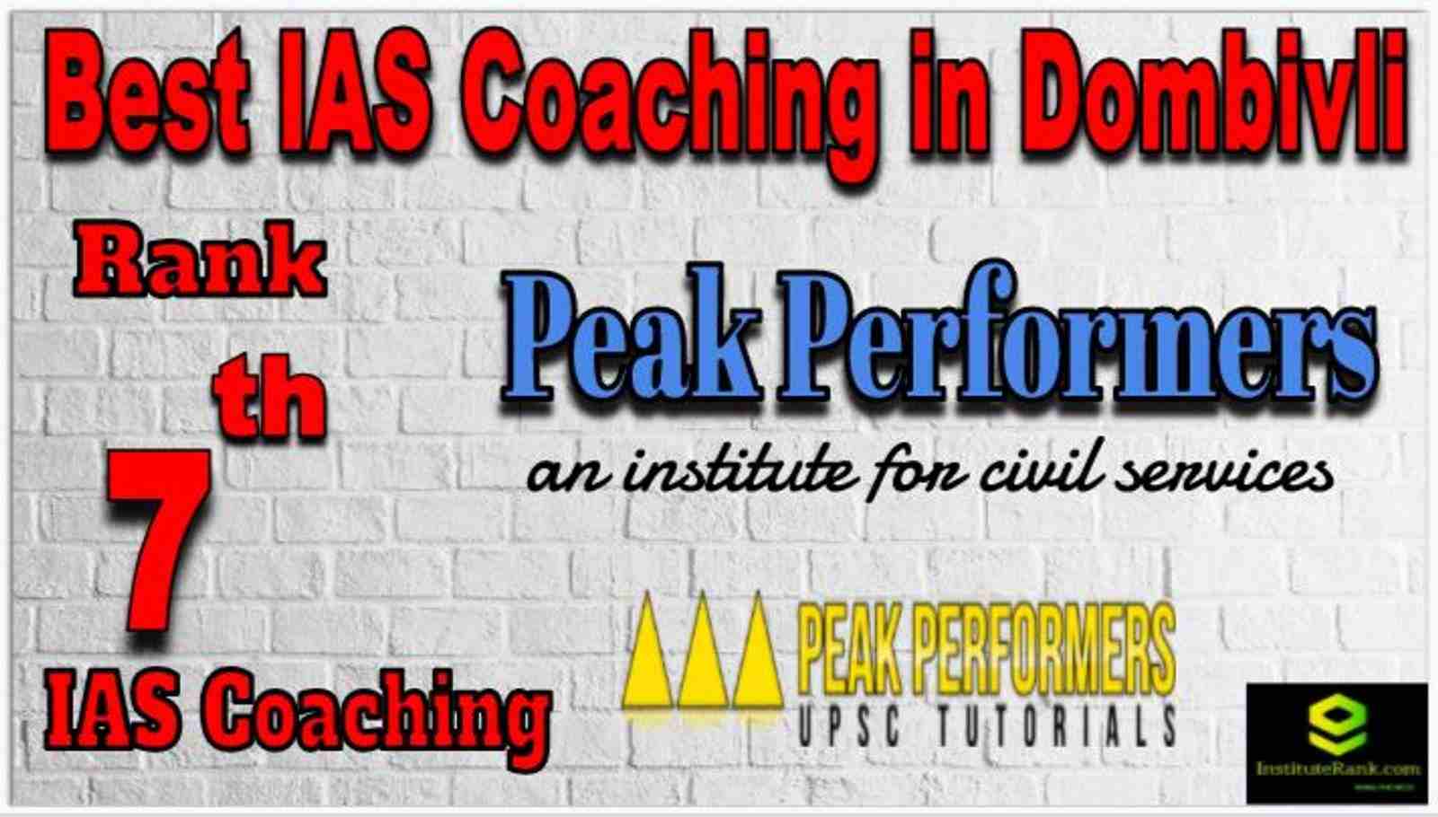 Rank 7 Best IAS Coaching in Dombivli