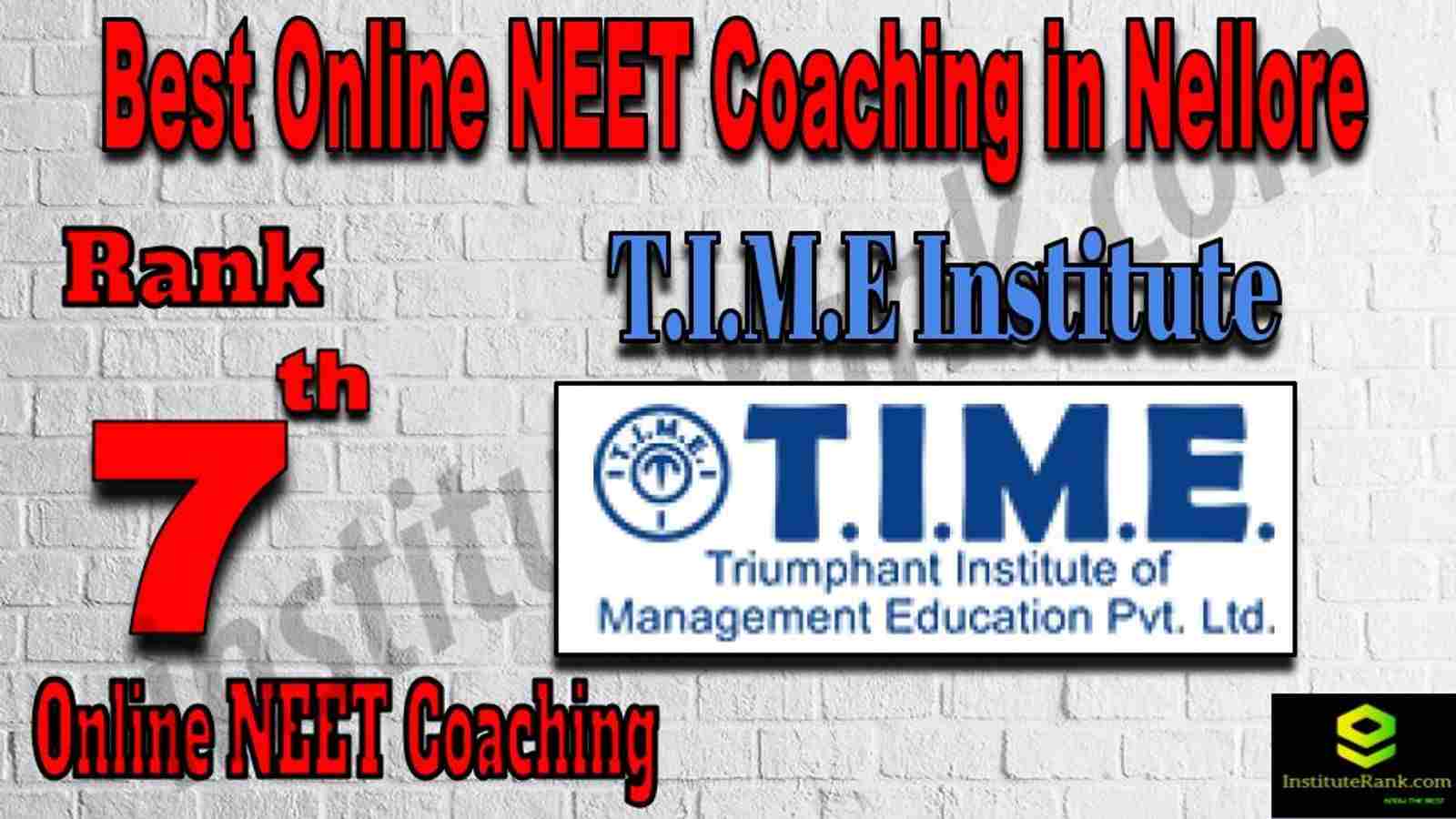 Rank 7 Best Online NEET Coaching in Nellore