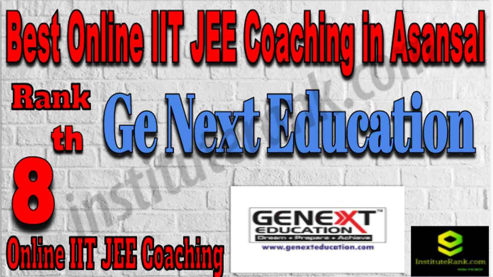 Rank 8 Best Online IIT JEE Coaching in Asansol