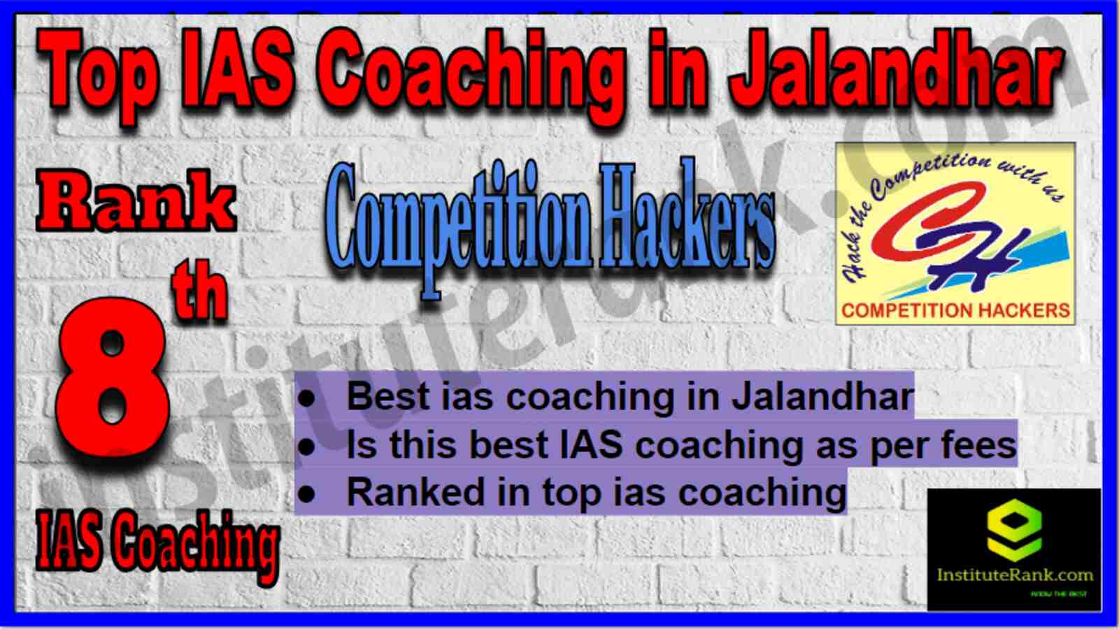 Rank 8 Top IAS Coaching in Jalandhar Rank 8 Top IAS Coaching in Jalandhar