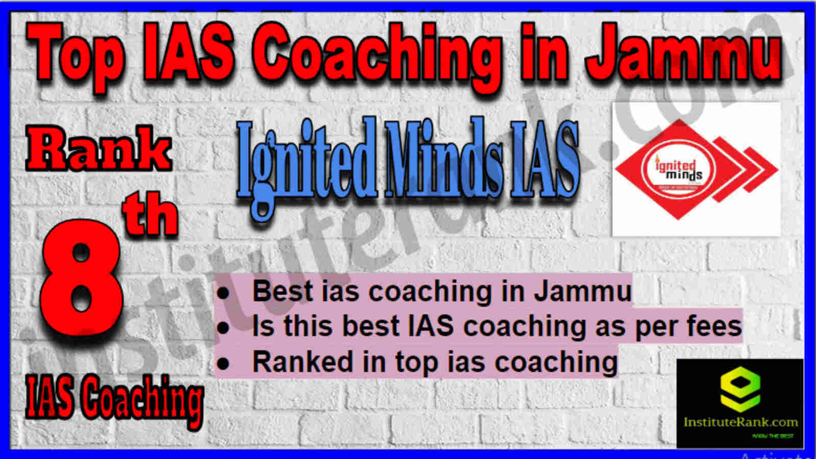 Rank 8 Top IAS Coaching in Jammu