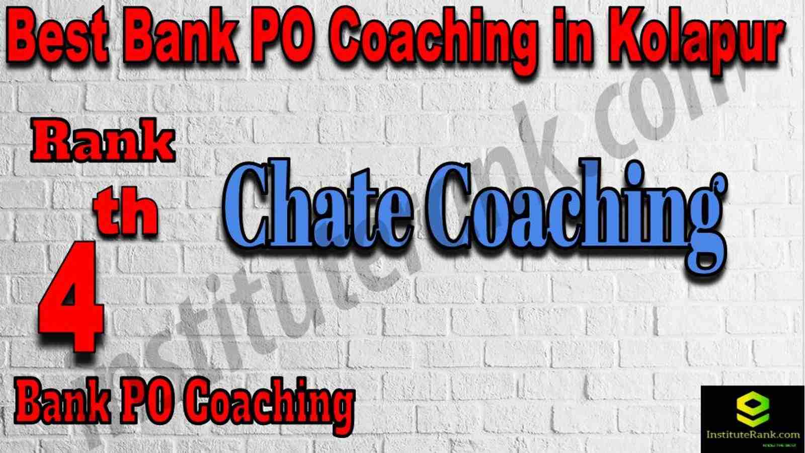 4th Best Bank PO Coaching in Kolapur