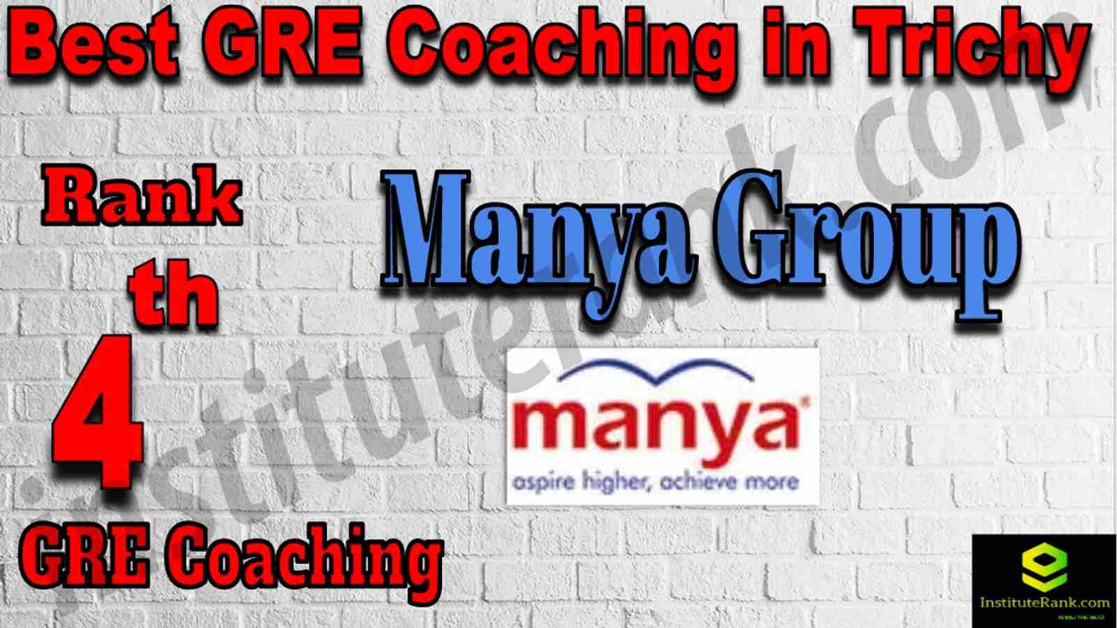 4th Best GRE Coaching in Triuchirappalli