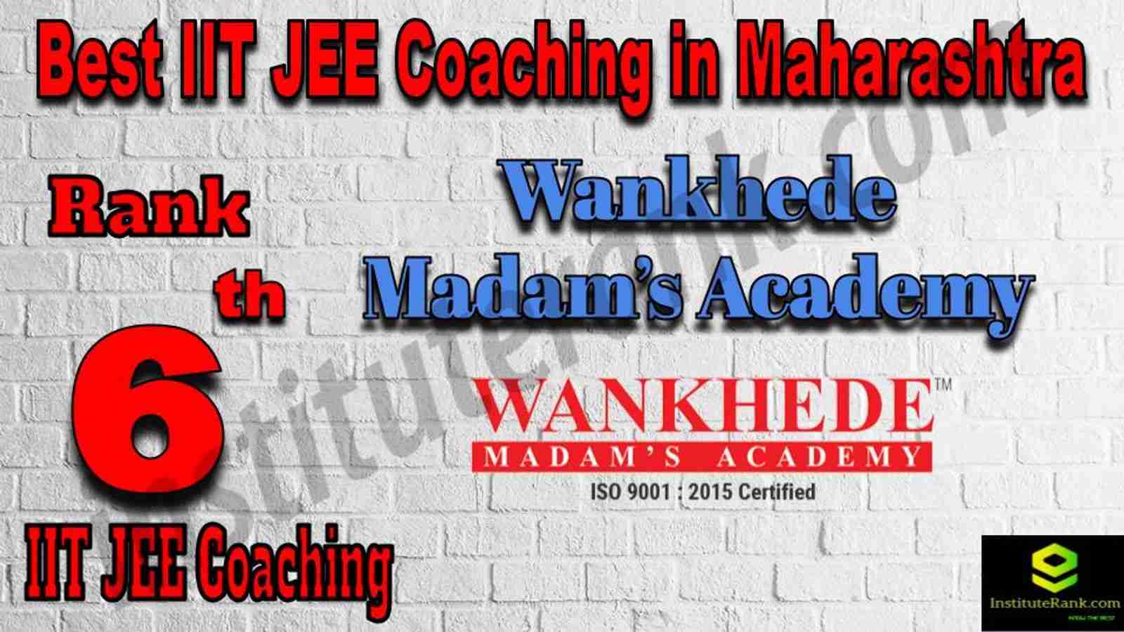 6th Best IIT JEE Coaching in Maharashtra