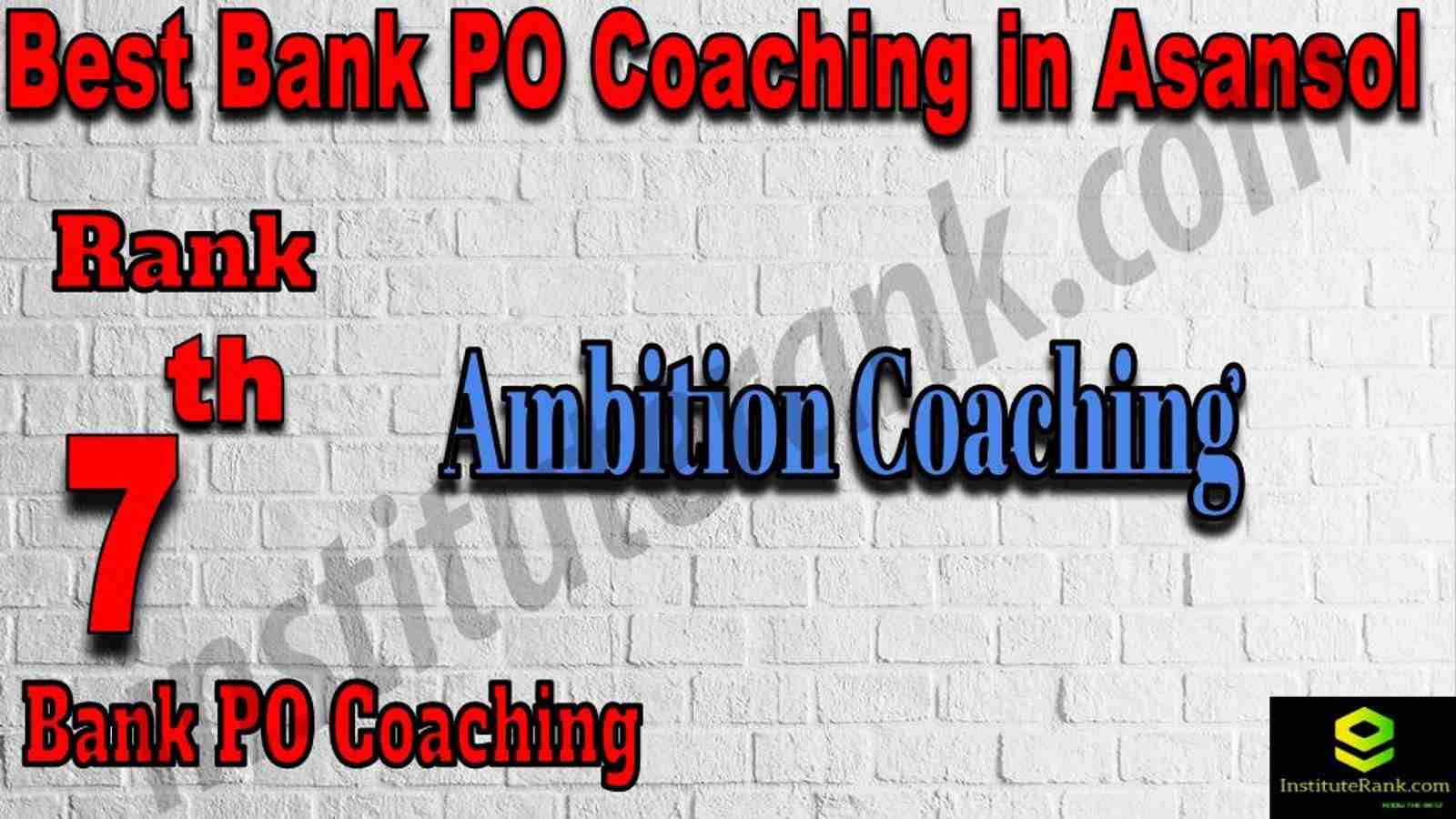 7th Best Bank PO Coaching in Asansol
