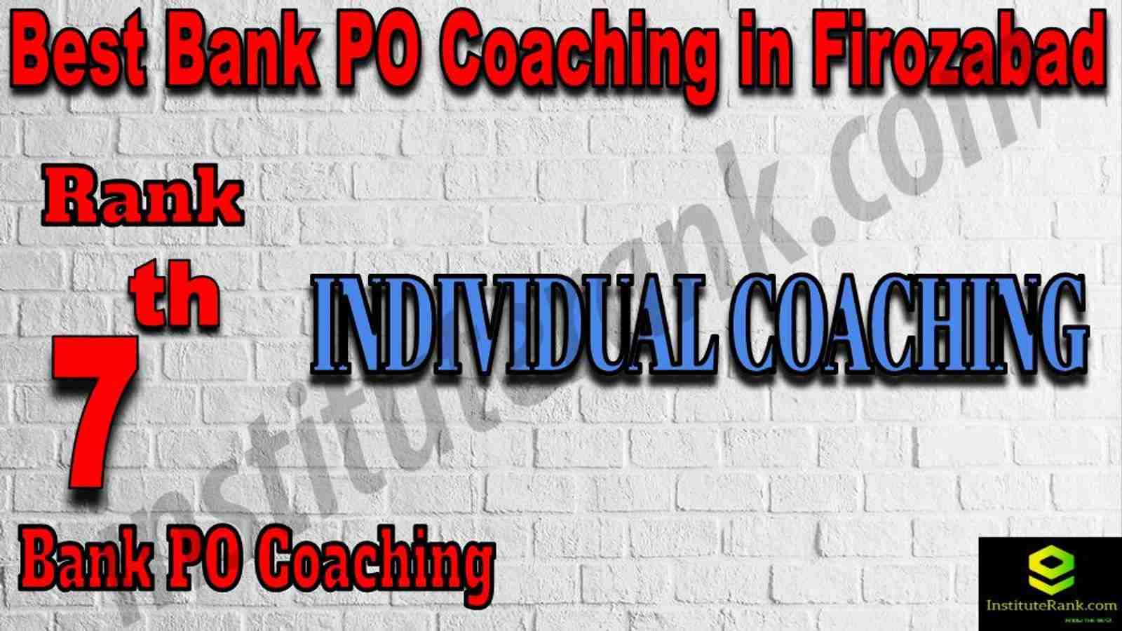 7th Best Bank PO Coaching in Firozabad