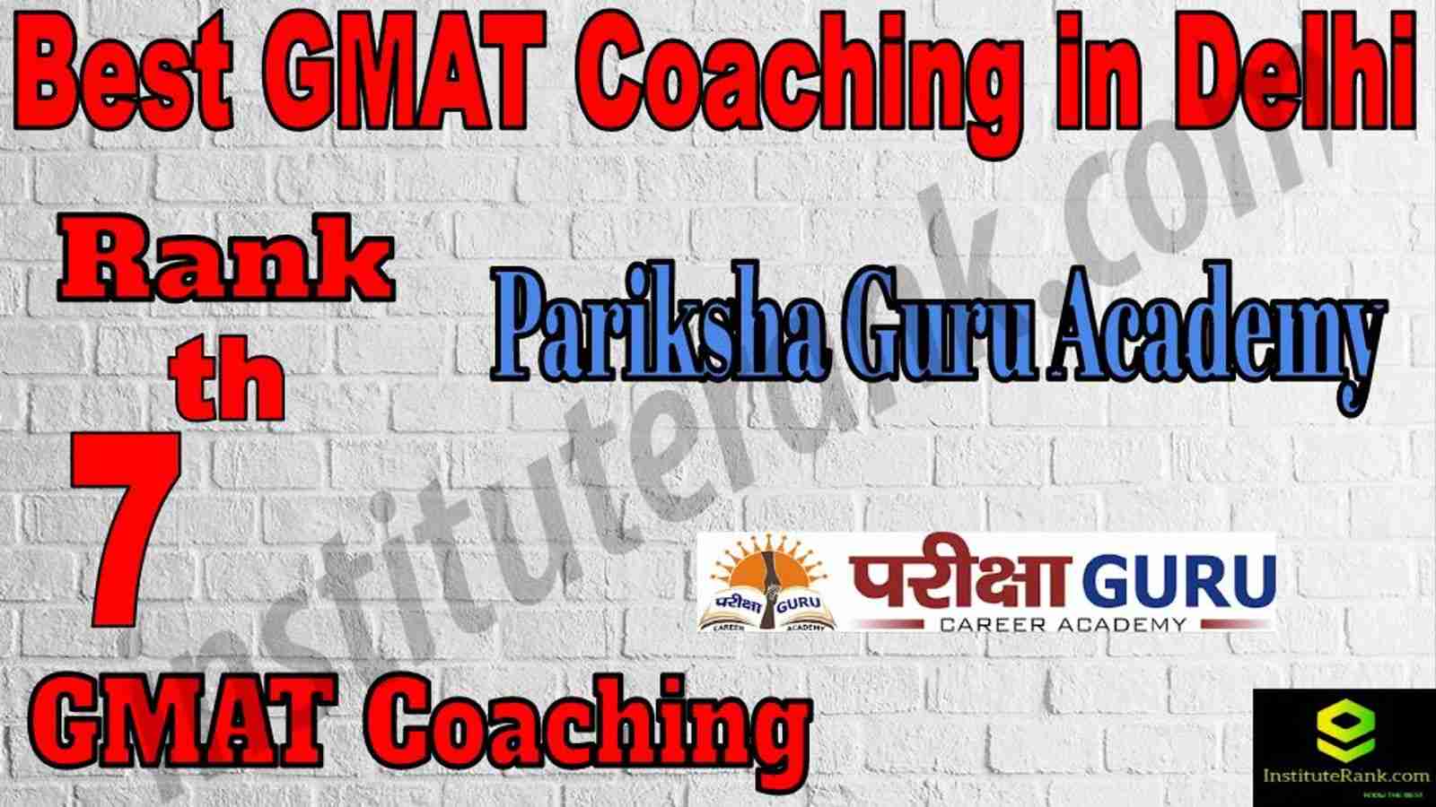 7th Best GMAT Coaching in Delhi