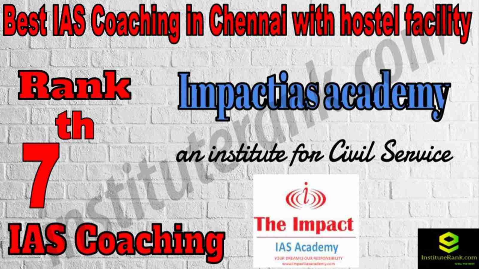 7th Best IAS Coaching in Chennai with hostel facility