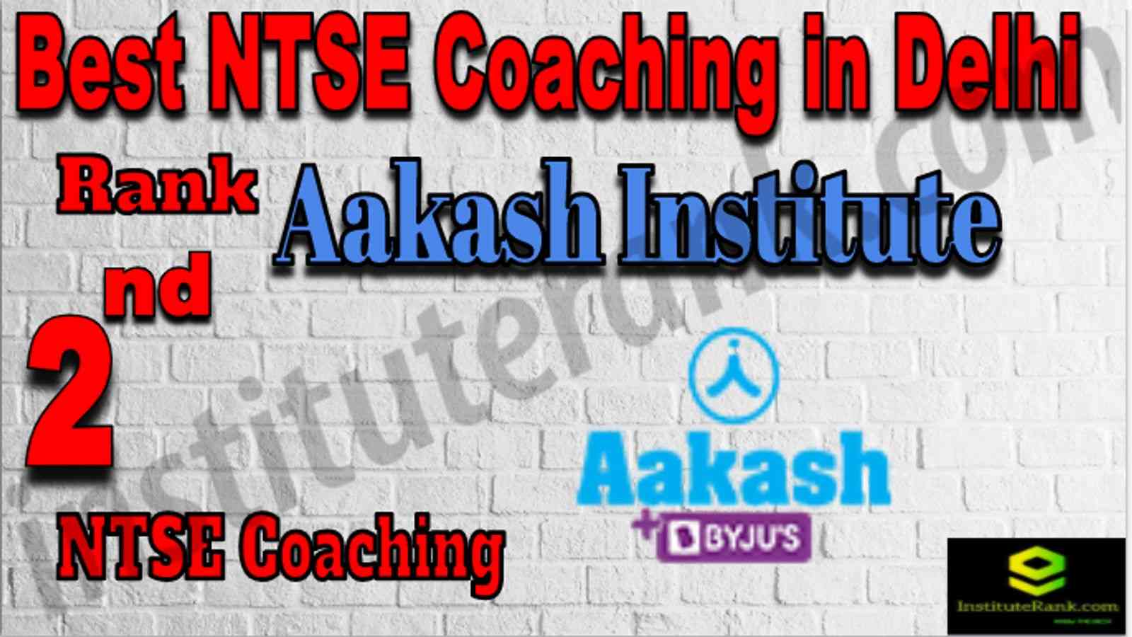 Rank 2 Best NTSE Coaching in Delhi Rank 2 Best NTSE Coaching in Delhi