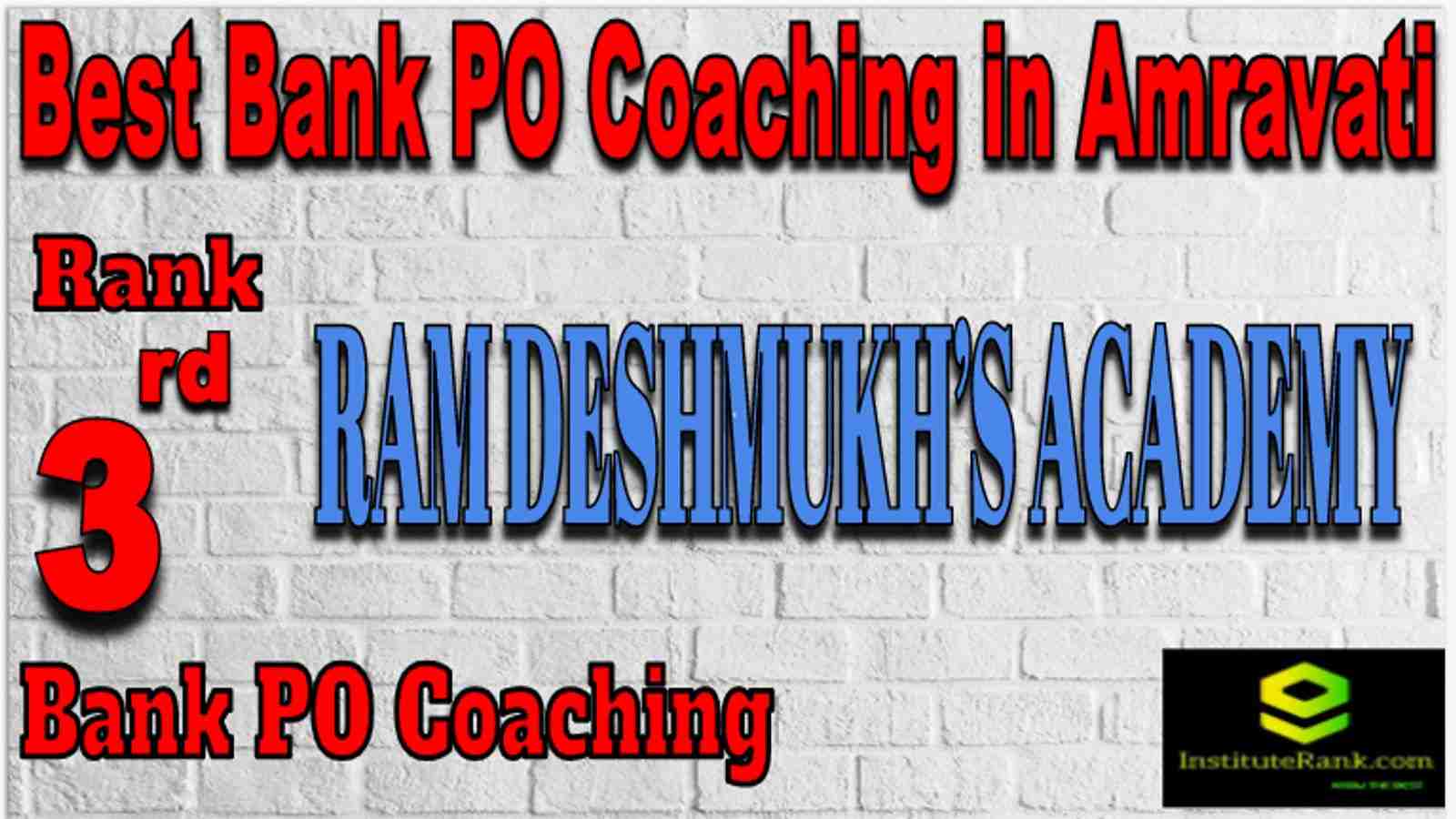 Rank 3 Best Banking PO Coaching in Amravati