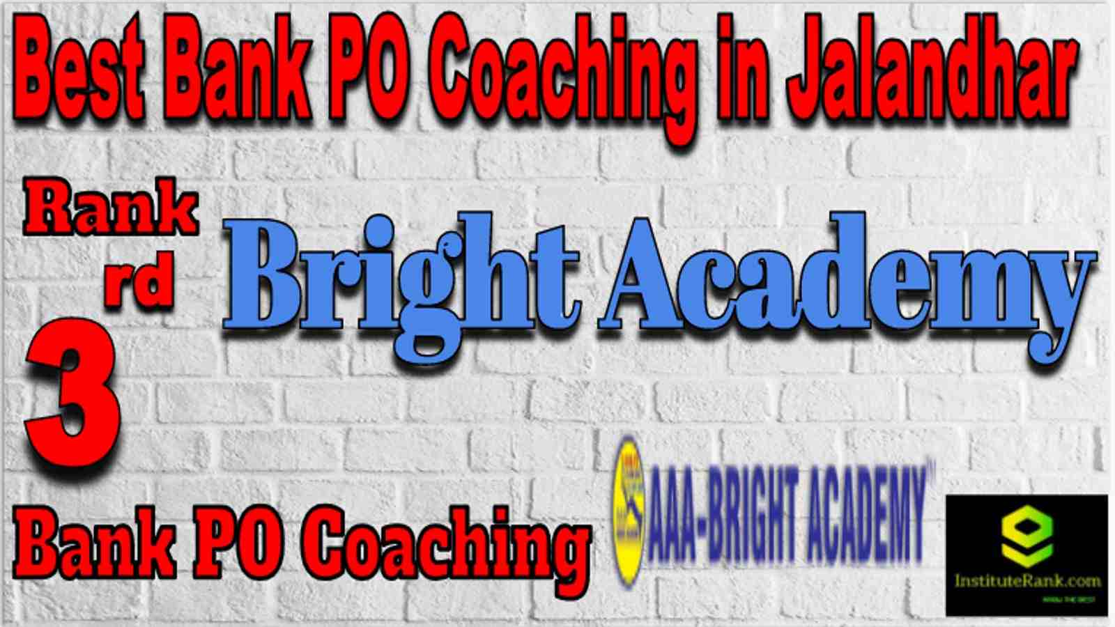 Rank 3 Best Banking PO Coaching in Jalandhar