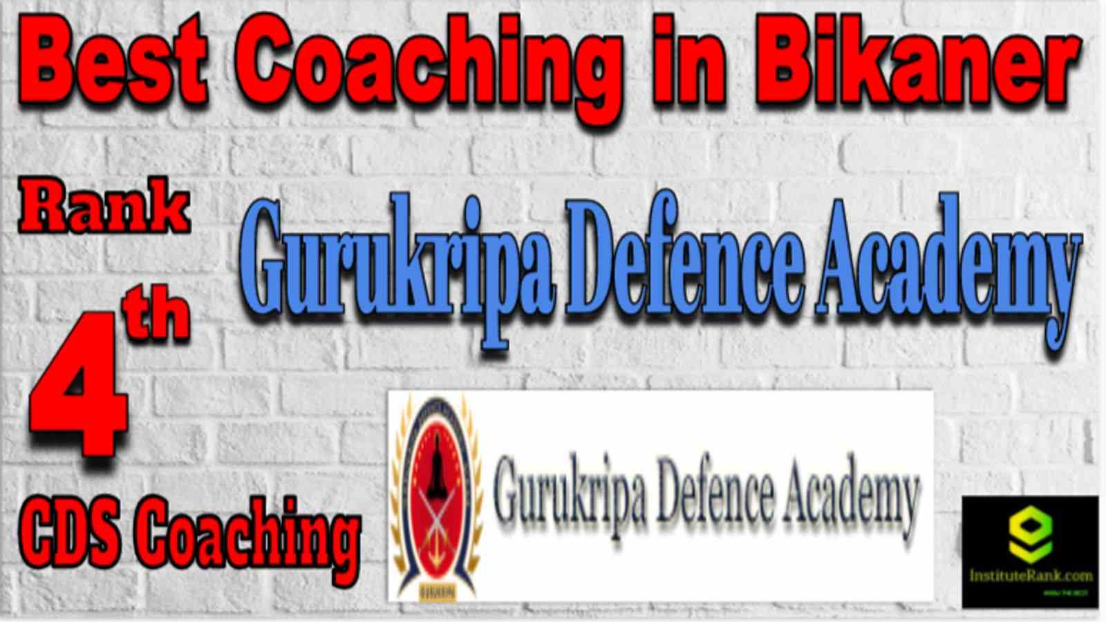 Rank 4 Best CDS Coaching in Bikaner