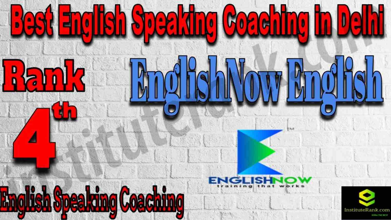 Rank 4 Best English Speaking Coaching in Delhi