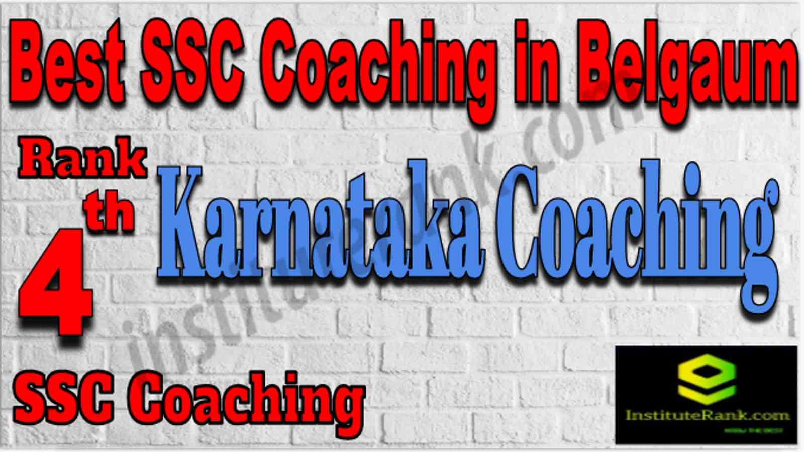 Rank 4 Best SSC Coaching in Belgaum