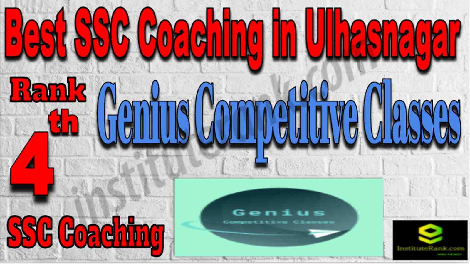 Rank 4 Best SSC Coaching in Ulhasnagar