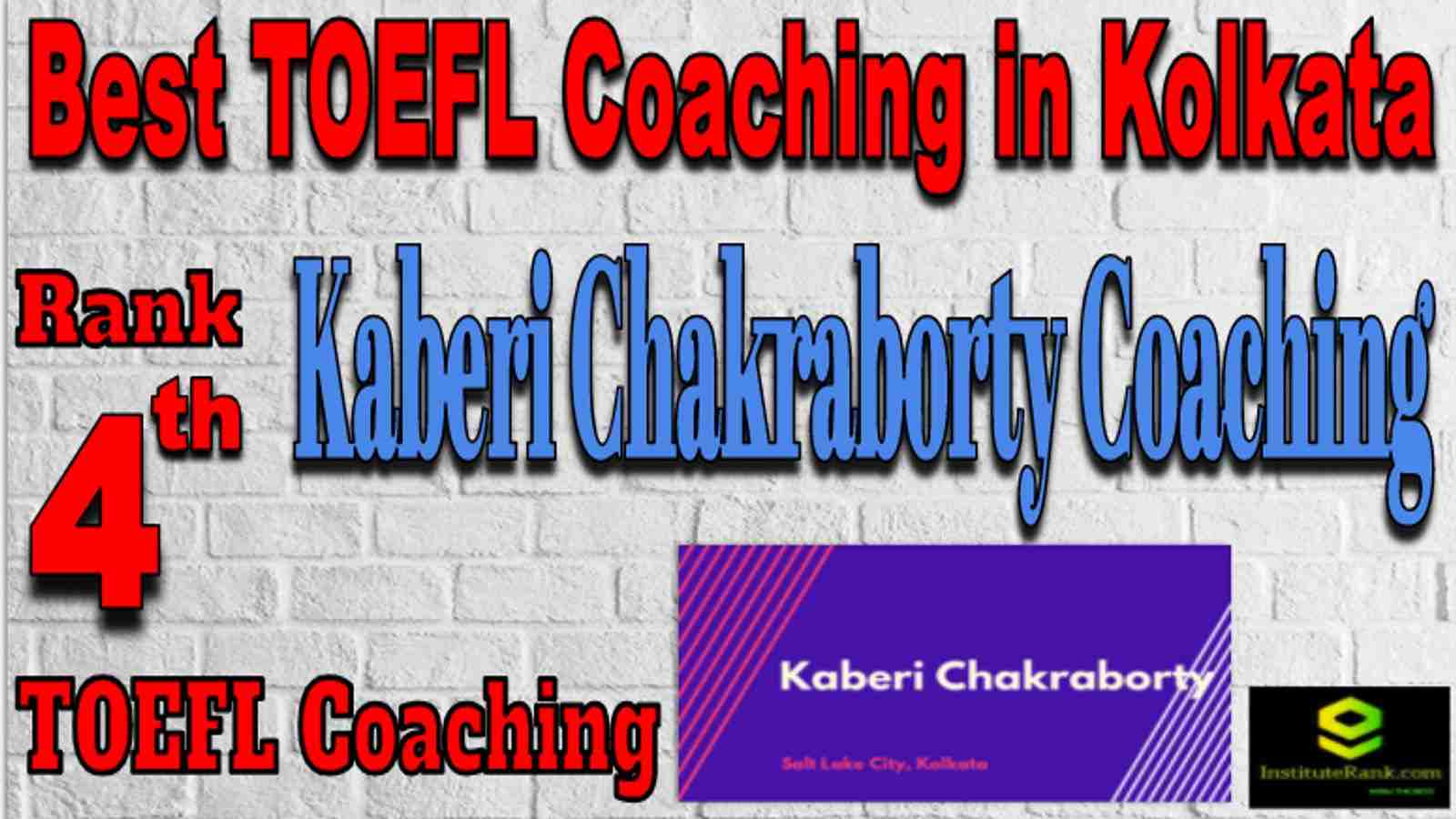 Rank 4 Best TOEFL Coaching in Kolkata