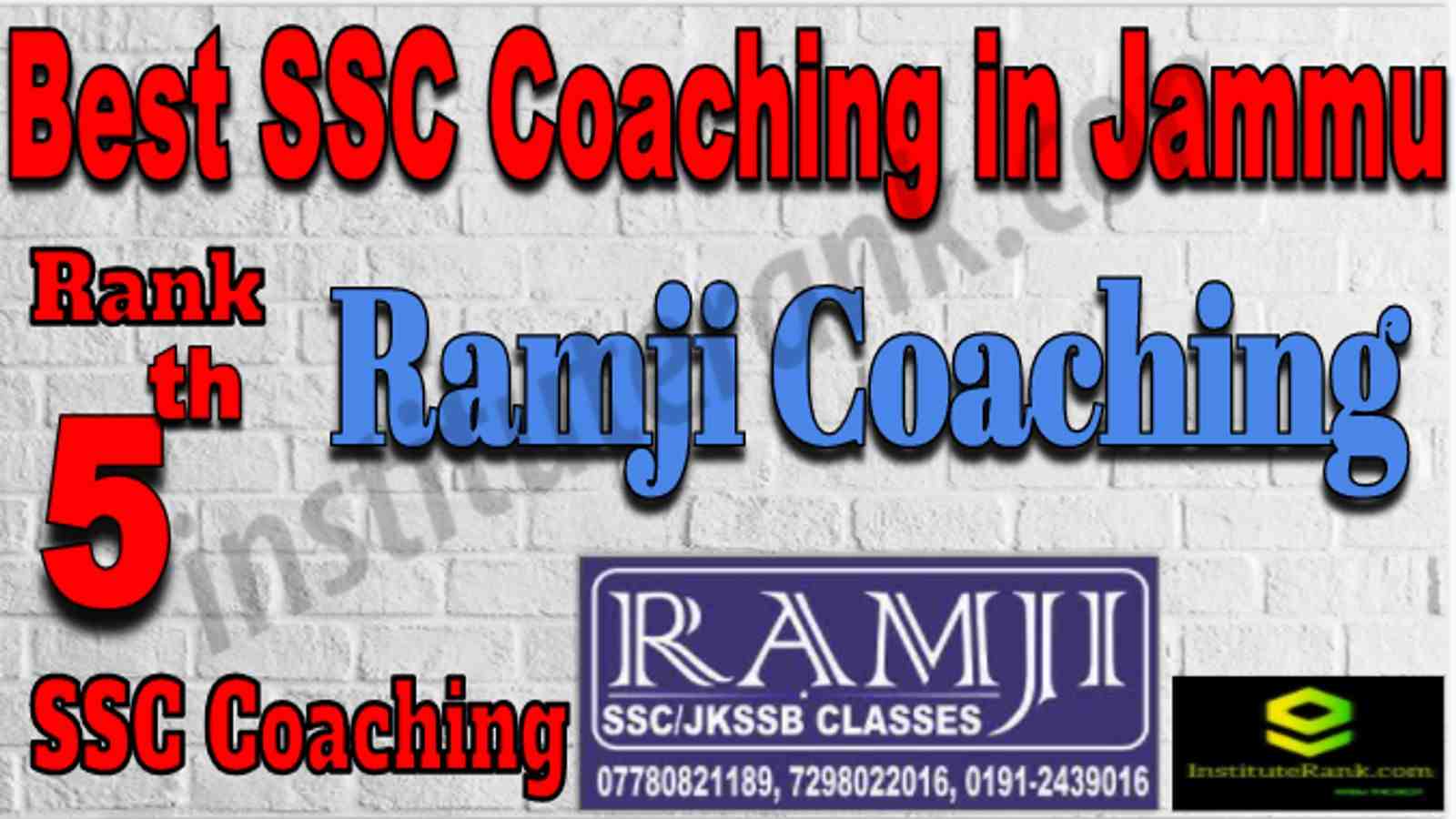 Rank 5 Best SSC Coaching in Jammu