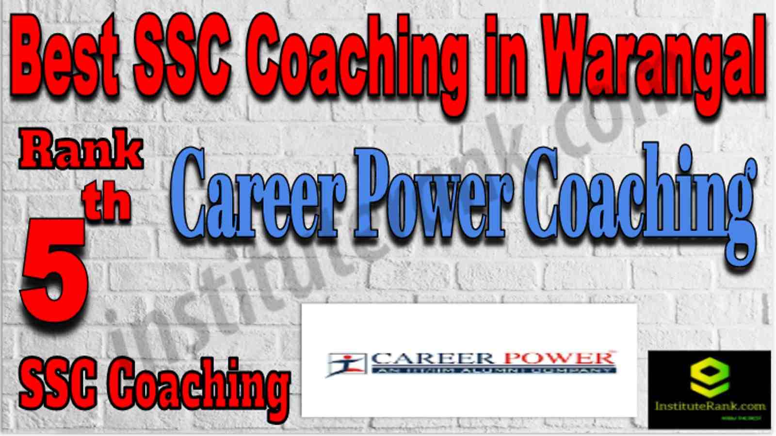 Rank 5 Best SSC Coaching in Warangal