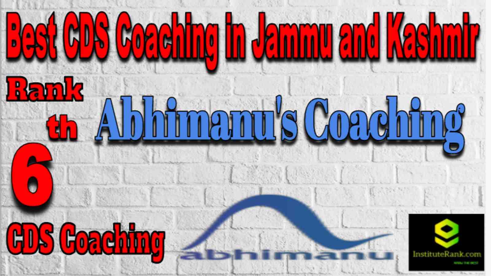 Rank 6 Best CDS Coaching in Jammu and Kashmir