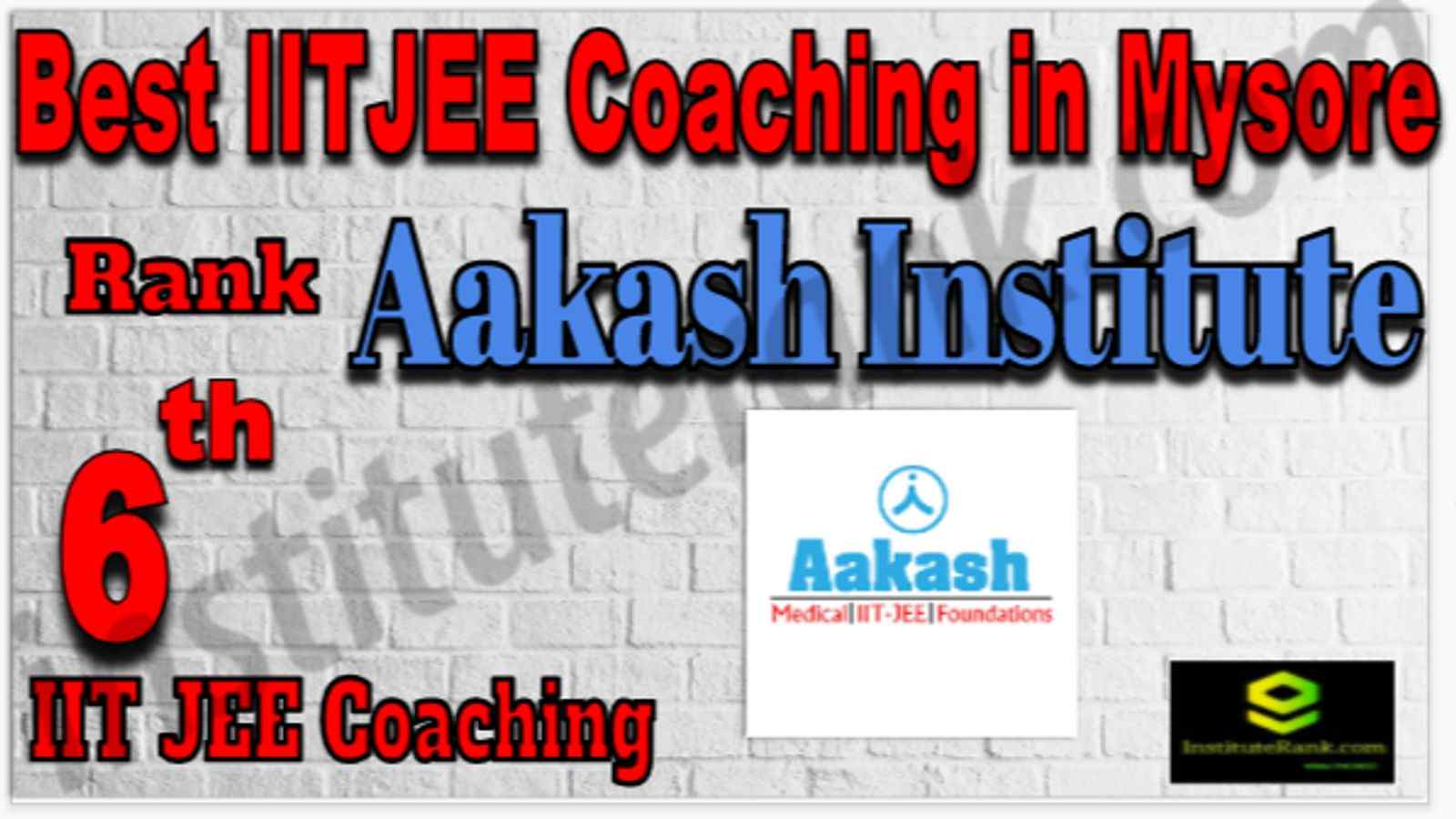 Rank 6 Best IIT Coaching in Mysore