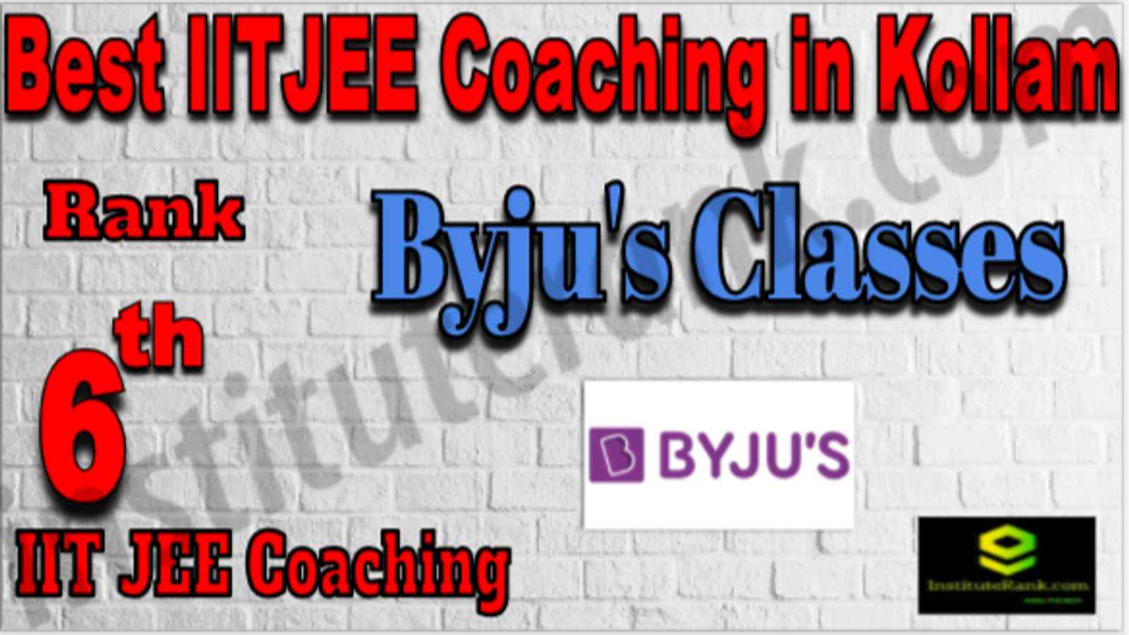 Rank 6 Best IIT JEE Coaching in Kollam
