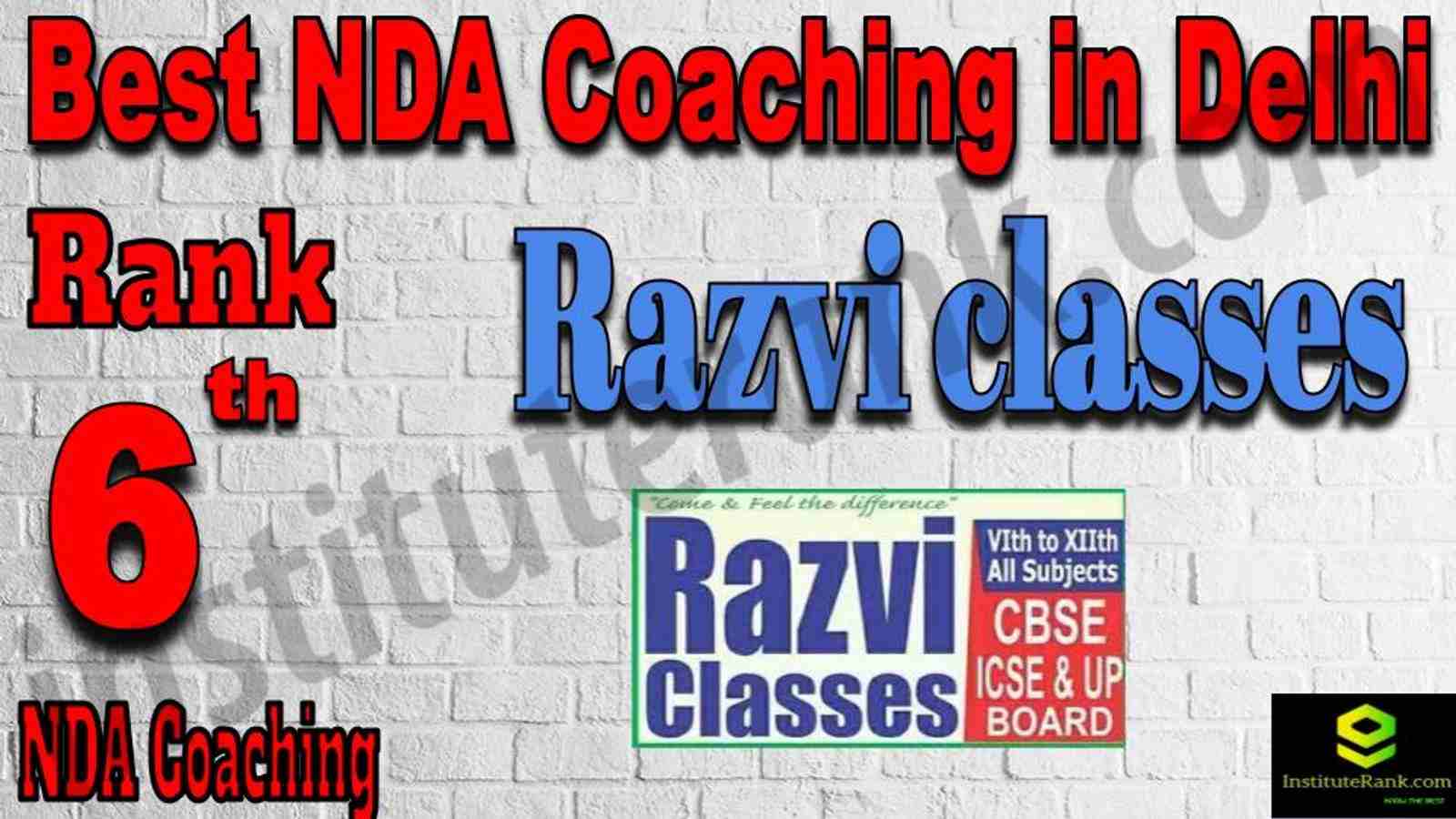 Rank 6 Best NDA Coaching in Delhi