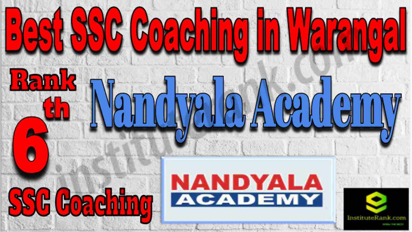 Rank 6 Best SSC Coaching in Warangal