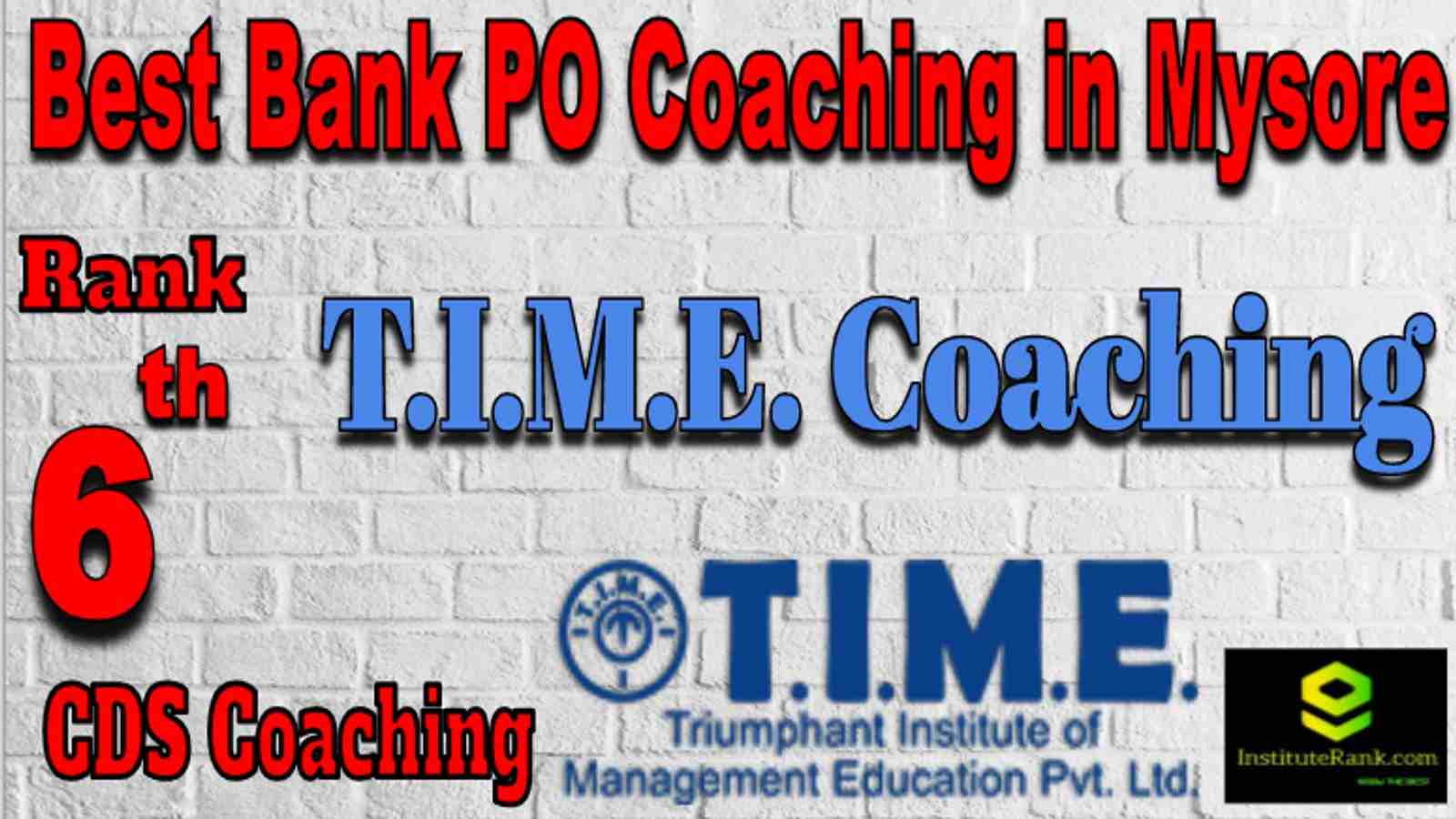 Rank 6 Top Bank PO Coaching in Mysore