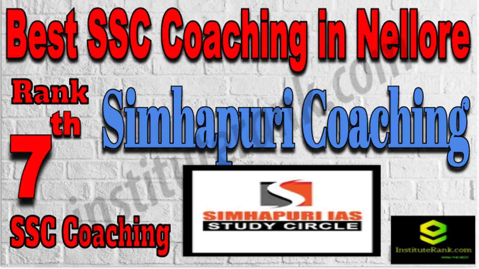 Rank 7 Best SSC Coaching in Nellore